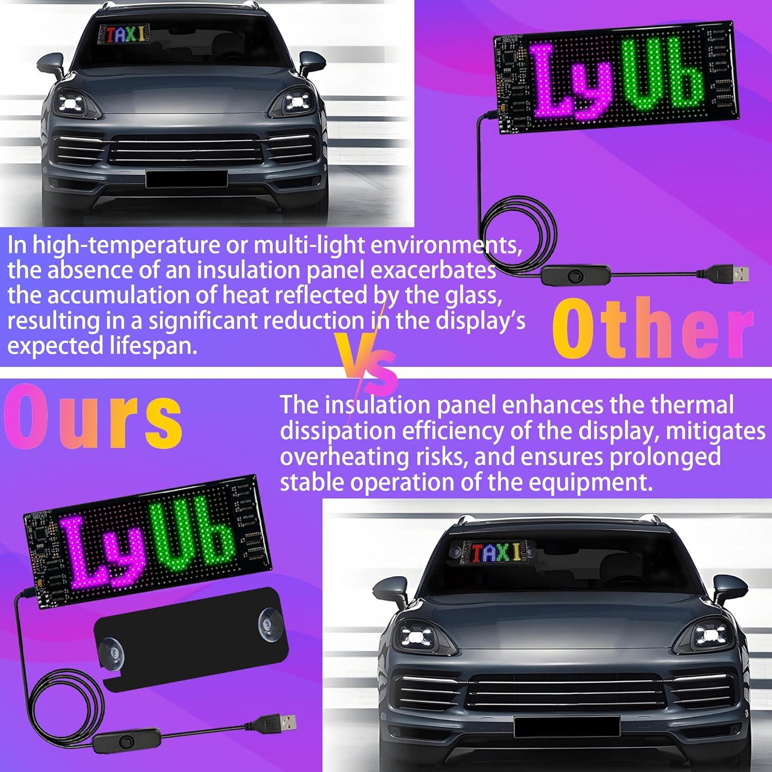 Cartel LED Flexible Meskliu 17.78x7.62cm Control APP Bluetooth