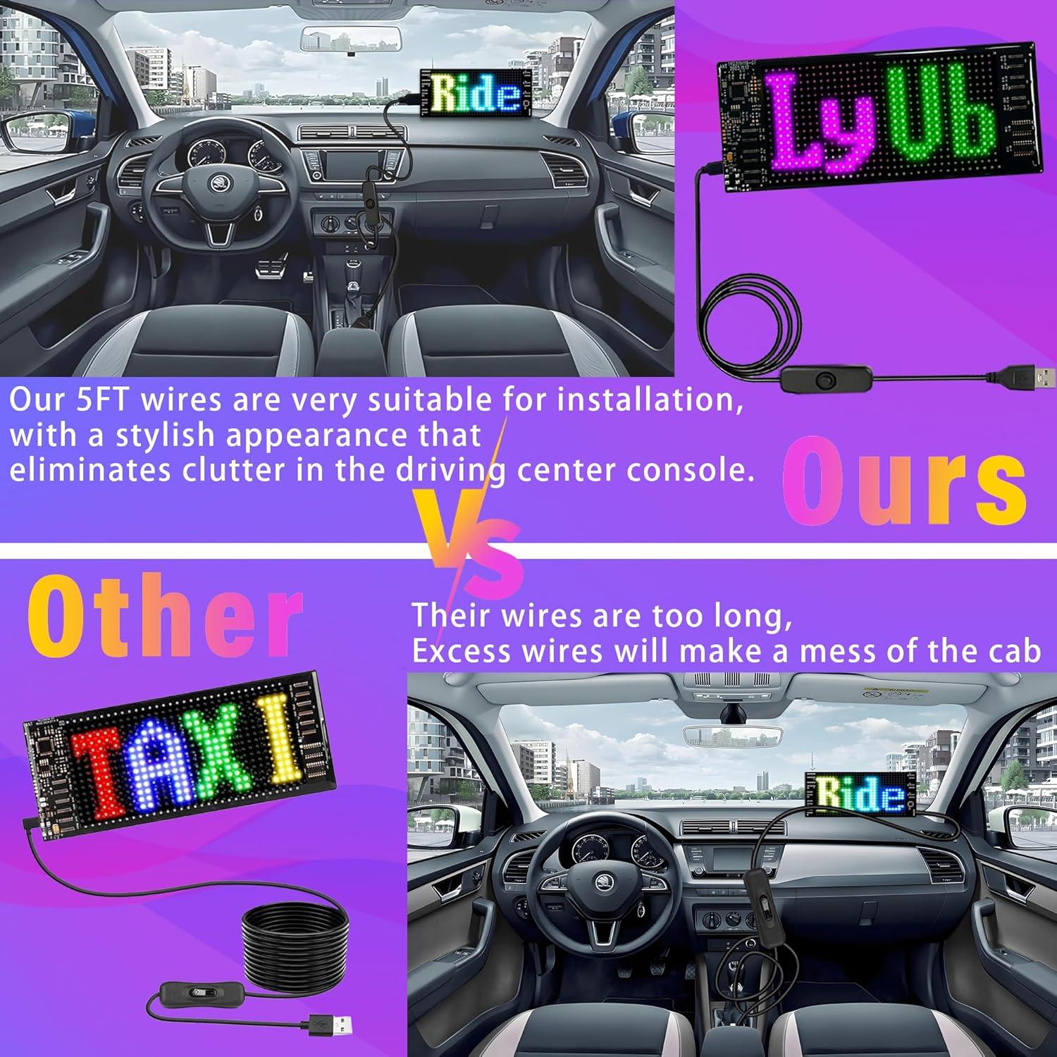 Cartel LED Flexible Meskliu 17.78x7.62cm Control APP Bluetooth