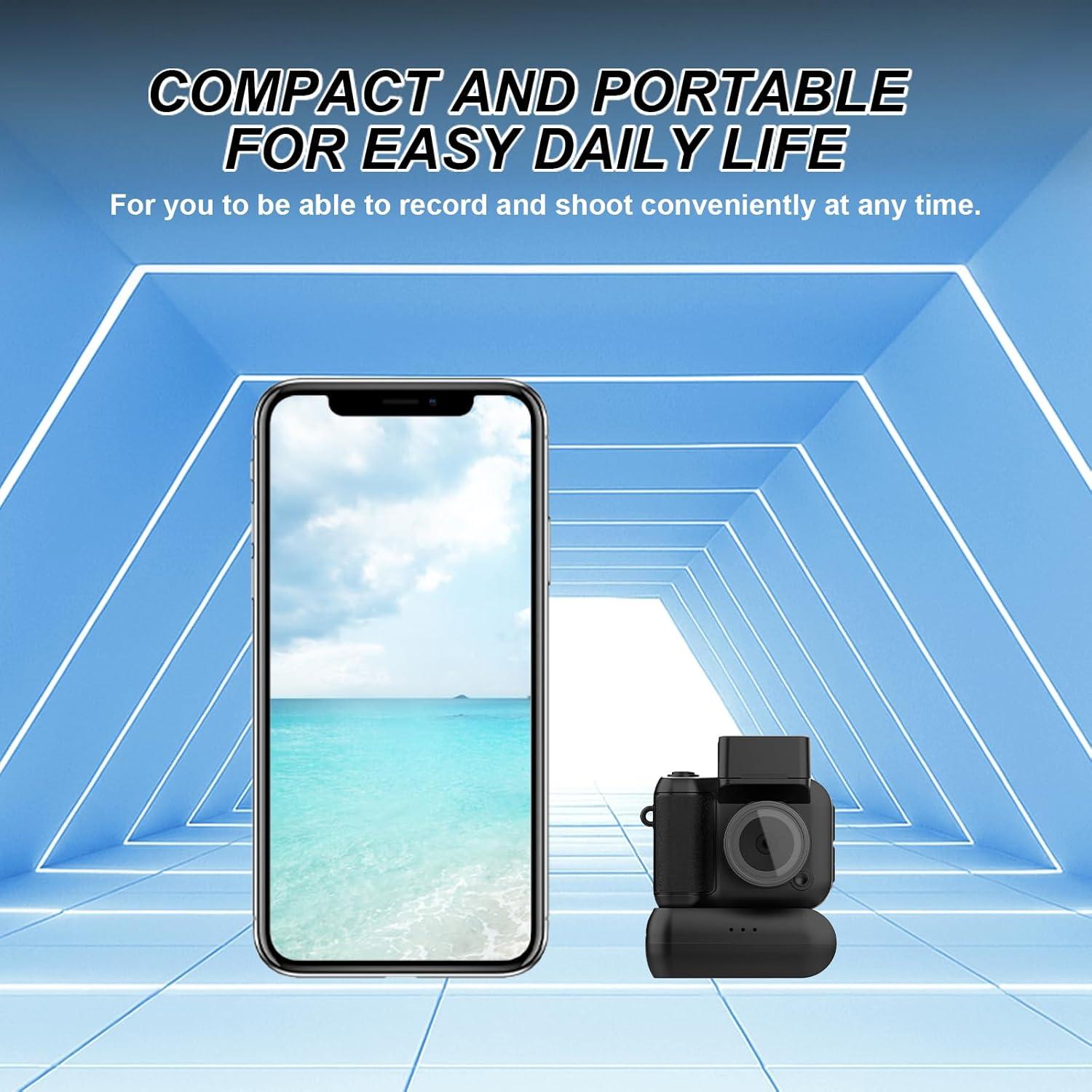 Mini Cámara de Llavero HOFAOUG Retro 32GB HD Portátil