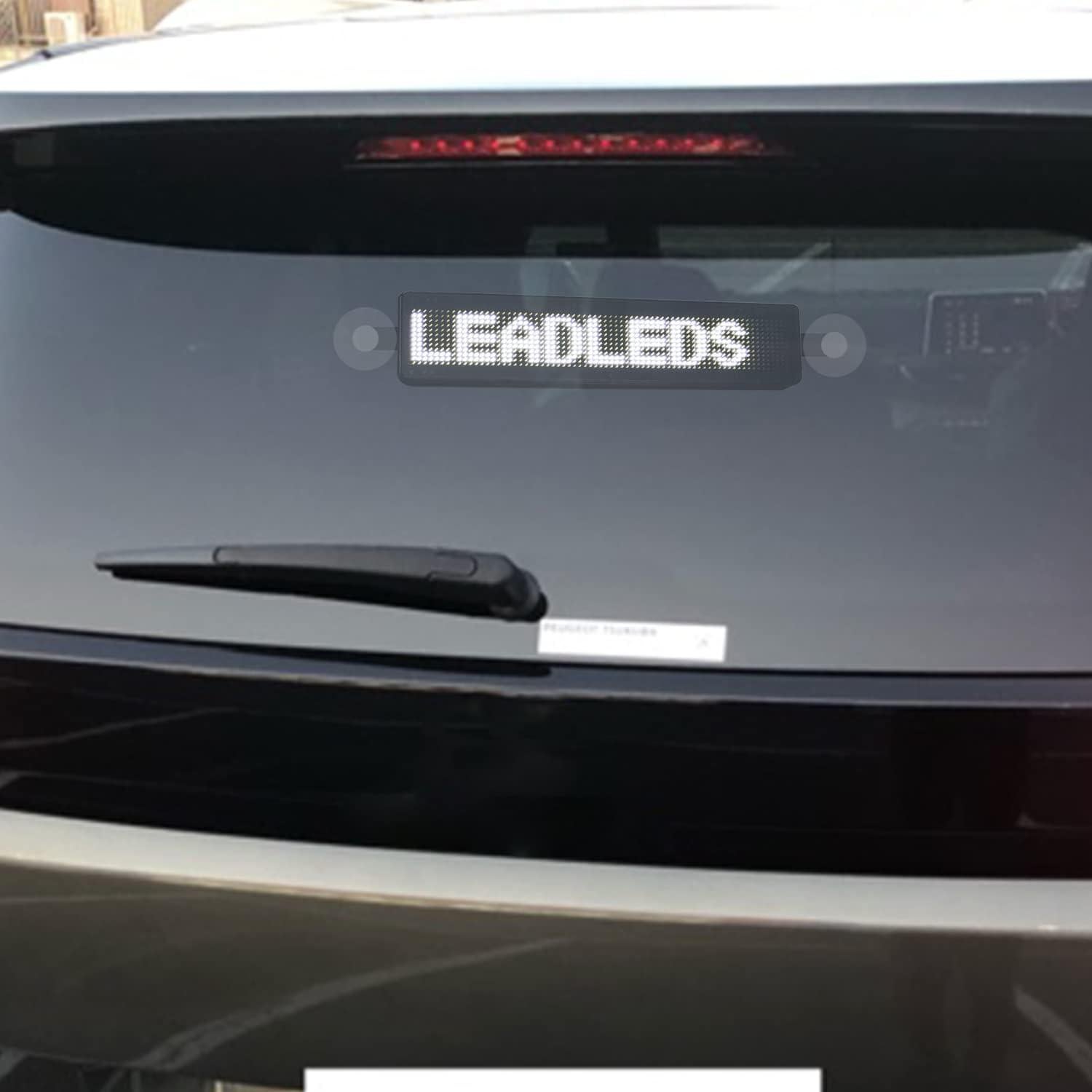 Cartel LED Programable Bluetooth Leadleds 9x2 Pulgadas Blanco