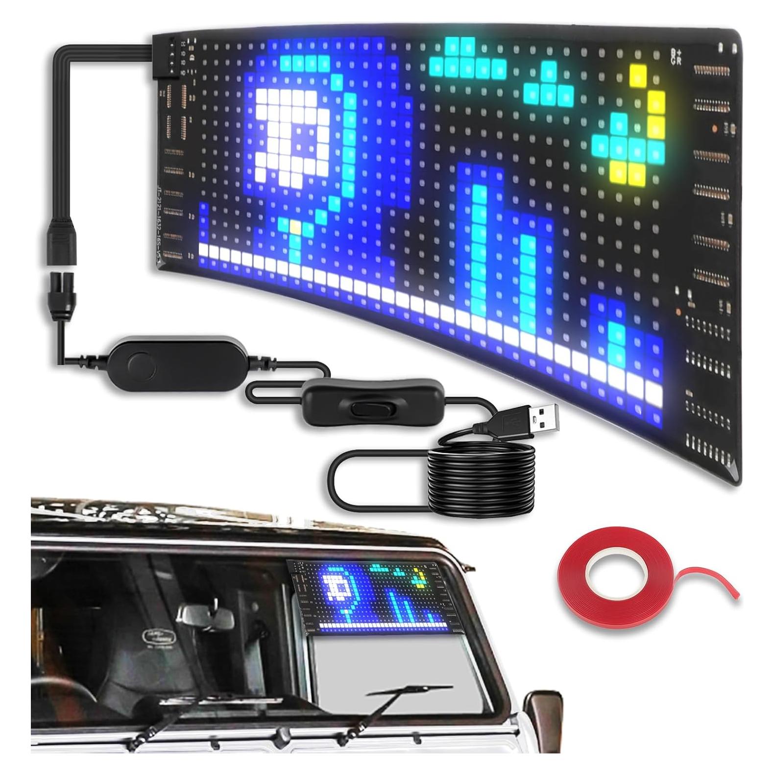 Panel LED Programable FAHKNS 7x3" RGB Control Bluetooth