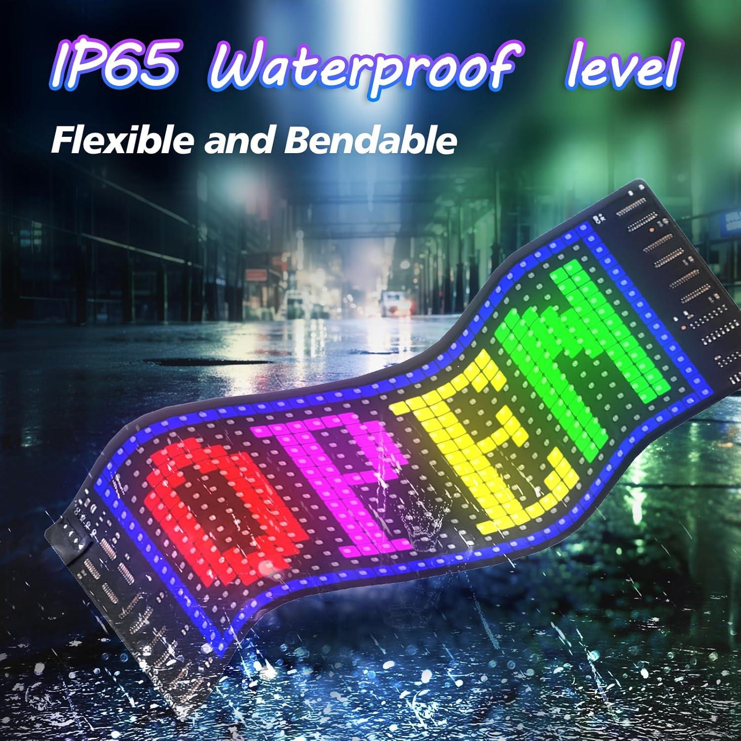 Panel LED Programable FAHKNS 7x3" RGB Control Bluetooth