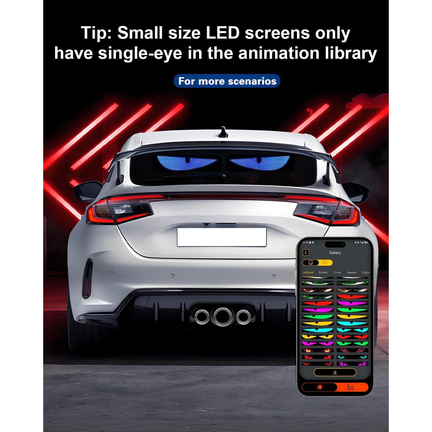 Display LED Ojos Diabólicos Innersoulful 35.4x10.2cm Programable