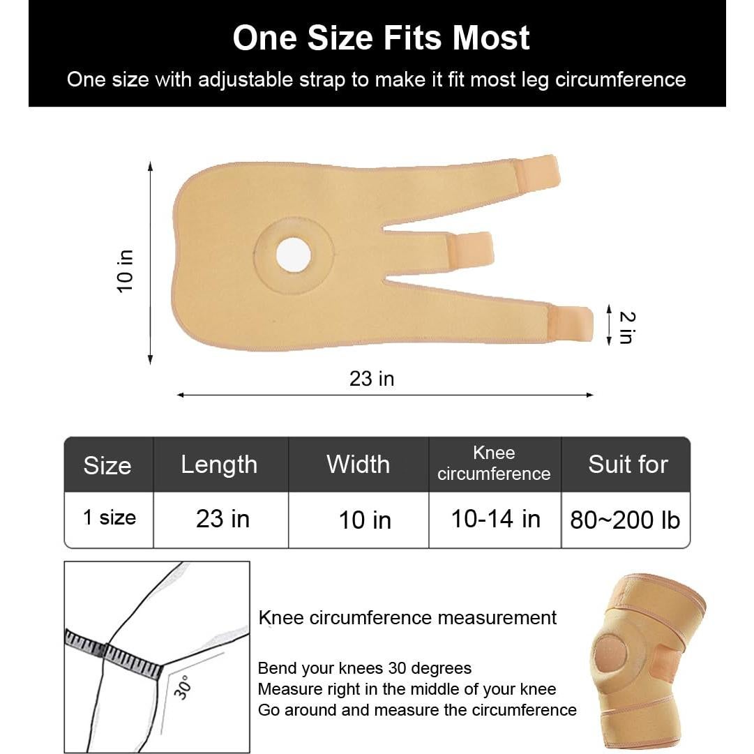 Férula de Rodilla Abierta SUJAYU para Alivio de Dolor - Beige