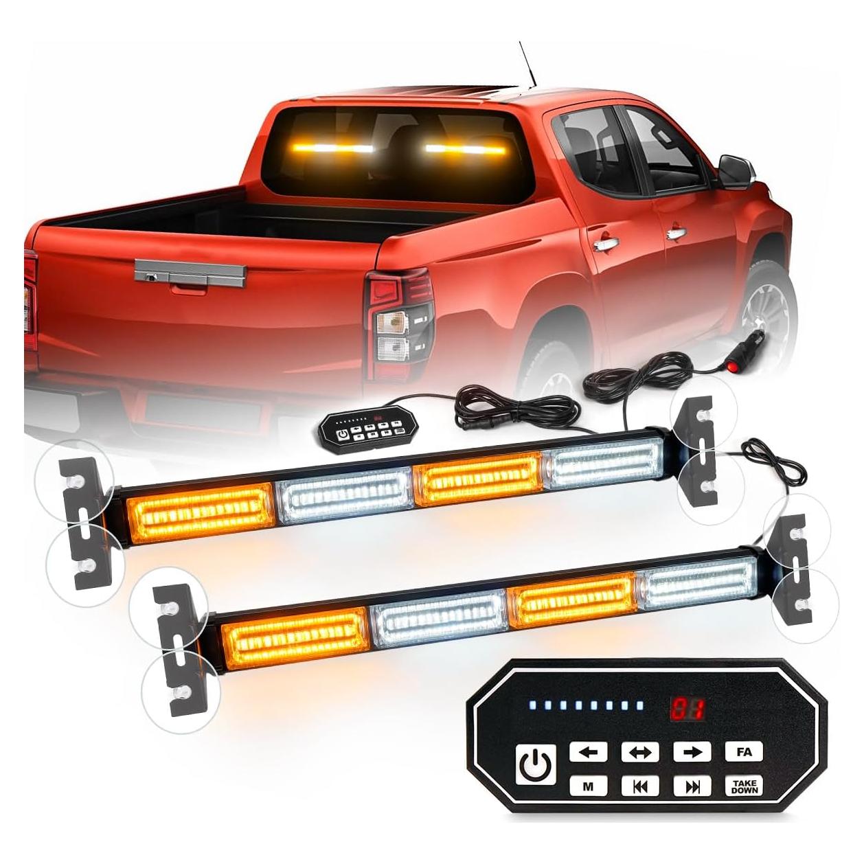 Barra de Luz LED Estroboscópica de Emergencia LRTER 44.96 cm