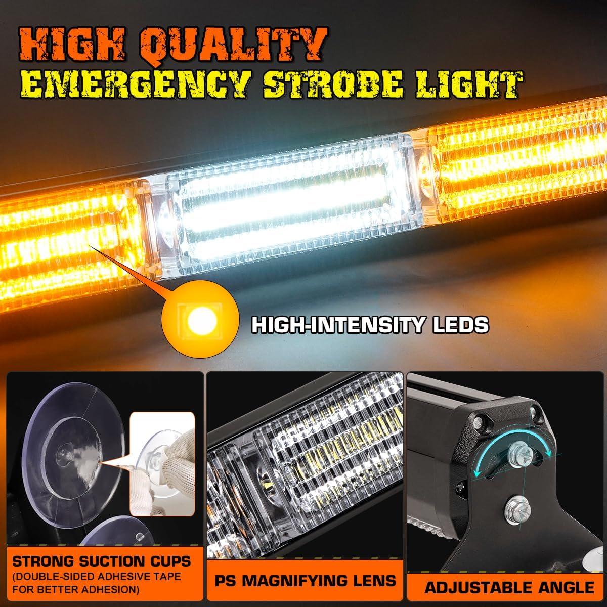 Barra de Luz LED Estroboscópica de Emergencia LRTER 44.96 cm