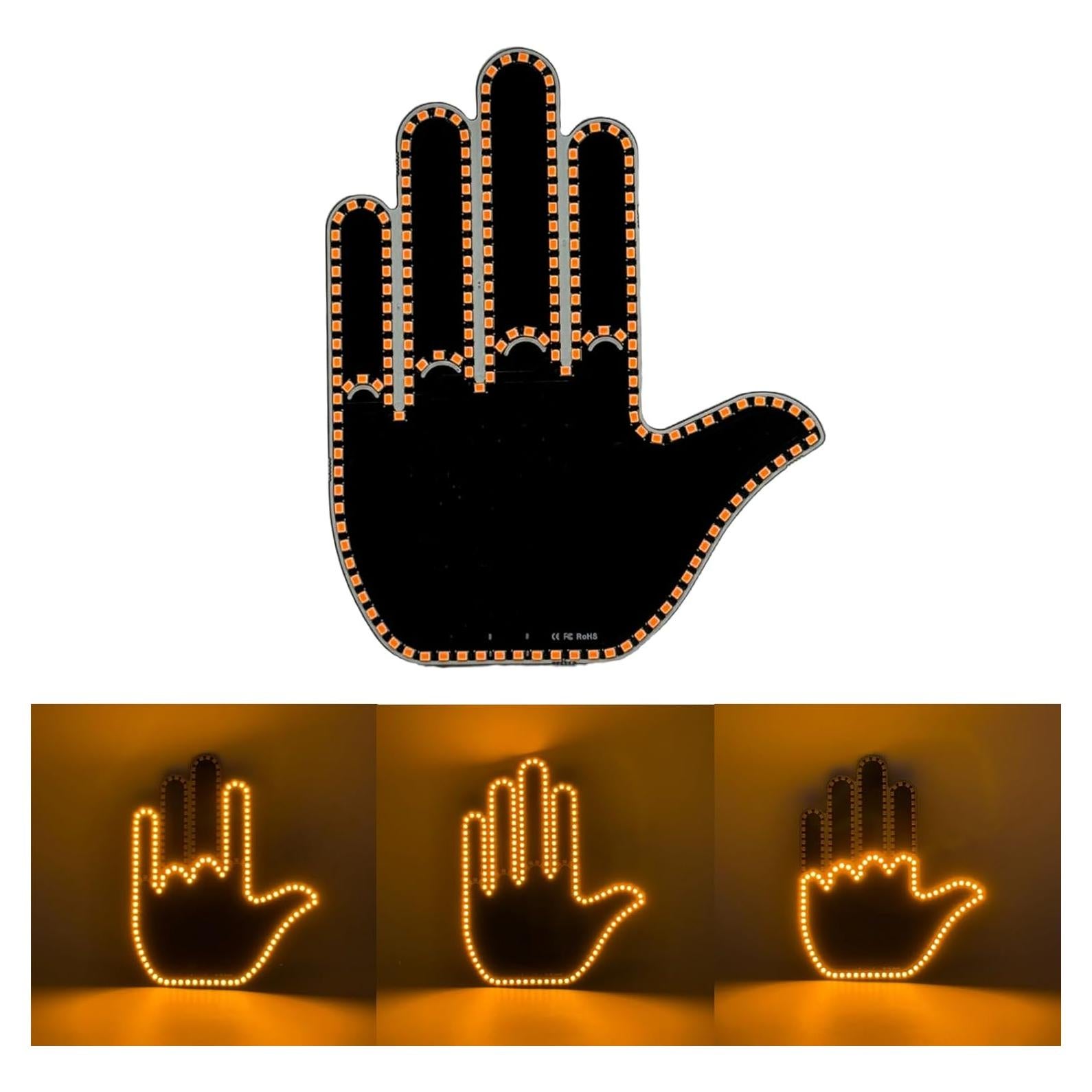 Luces de Gestos para Coche TourKing - Control Remoto, 14 Modos