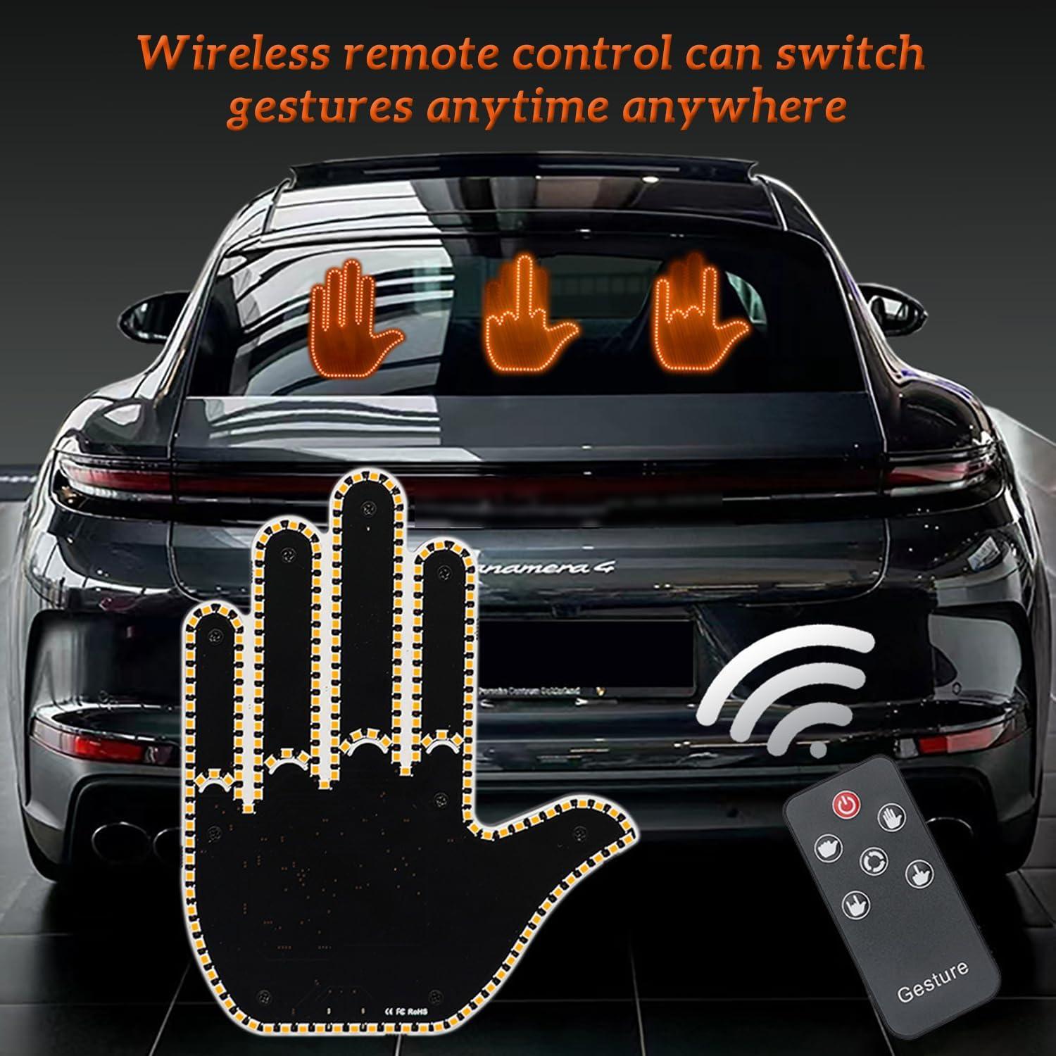 Luces de Gestos para Coche TourKing - Control Remoto, 14 Modos