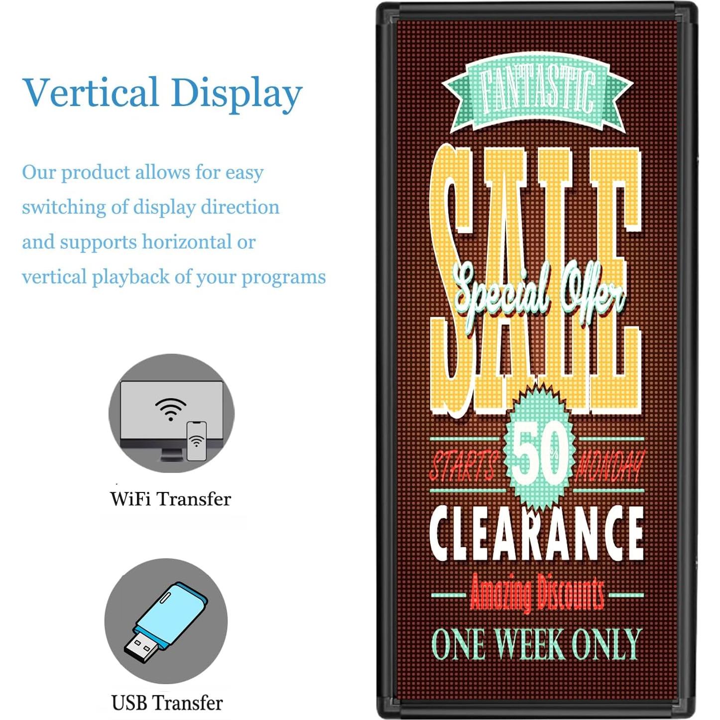 Cartel LED Exterior P6 101.6x45.7cm DS ledsign IP45