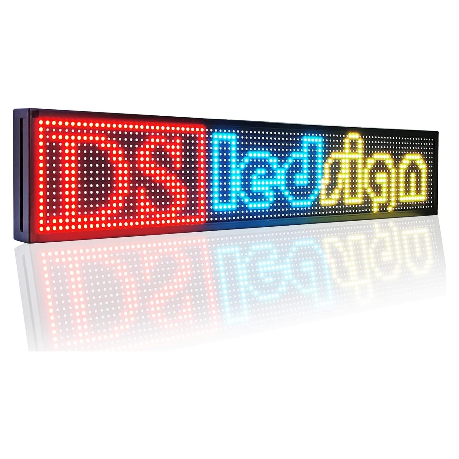 Cartel LED Programable P10 DS ledsign 99x19 cm Color Completo