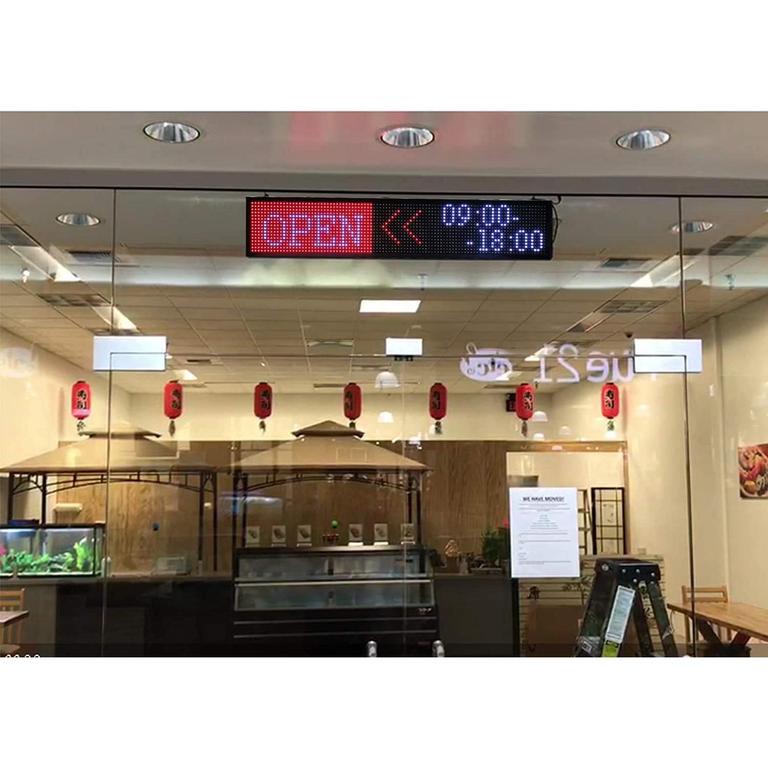 Cartel LED Programable P10 DS ledsign 99x19 cm Color Completo