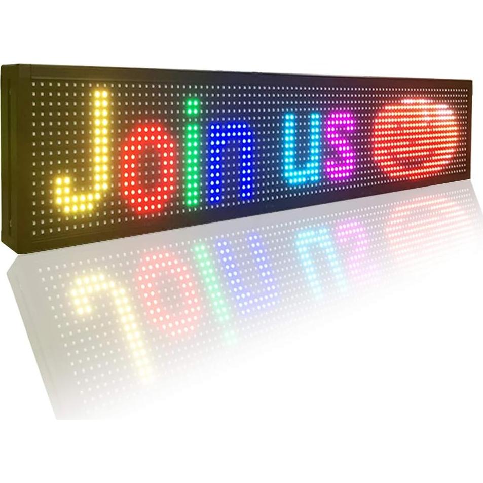 Cartel LED Programable P10 DS ledsign 99x19 cm Color Completo