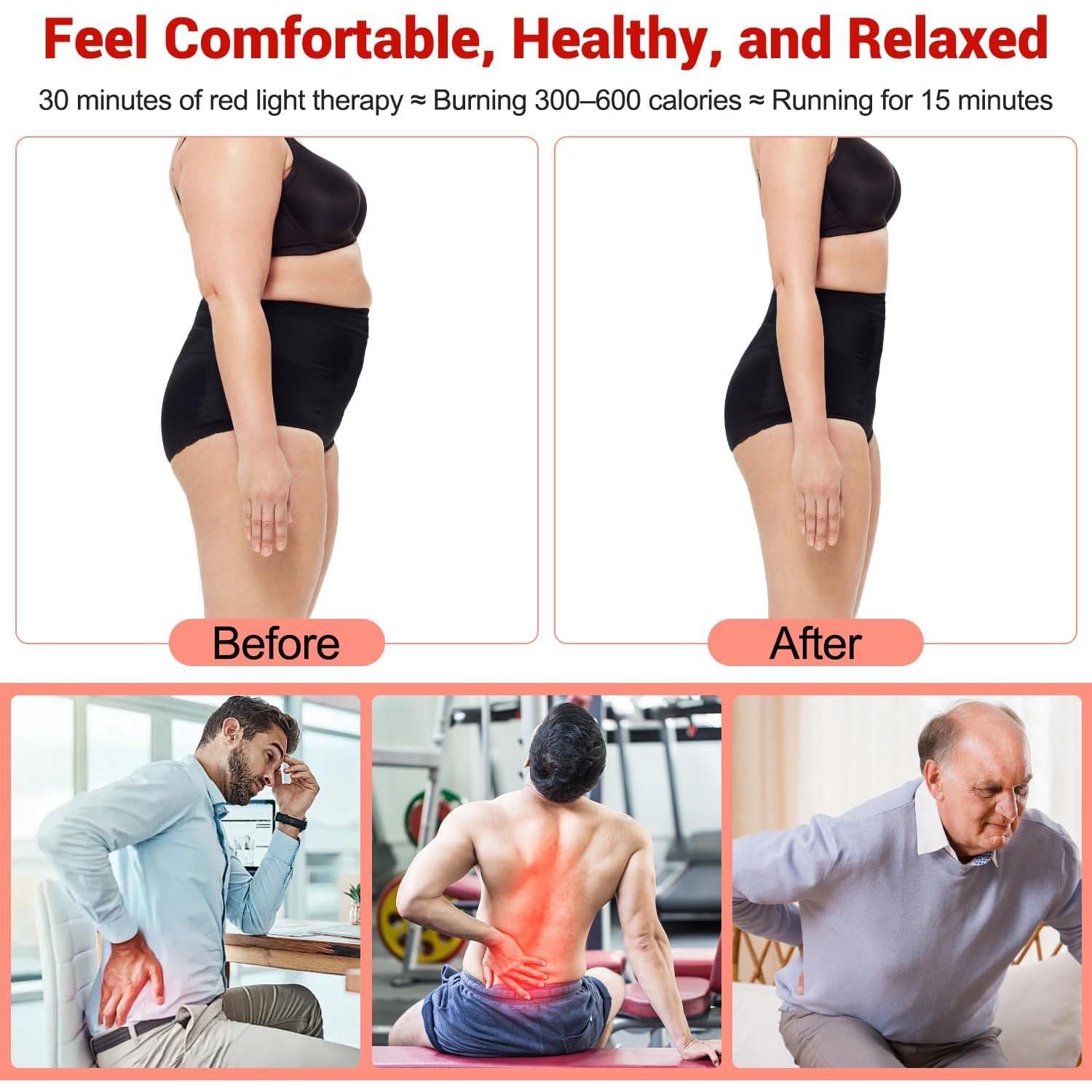 Cinturón de Terapia de Luz Roja Muuruu 660nm 850nm Infrarrojo