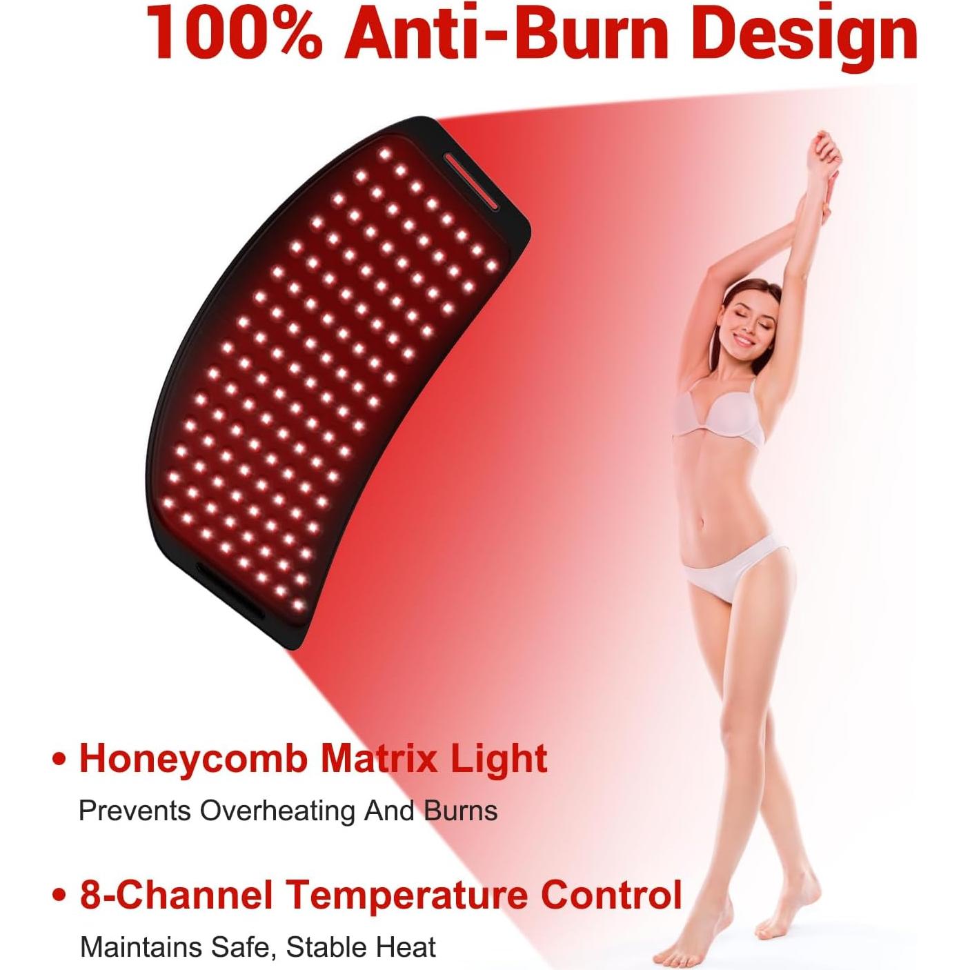 Cinturón de Terapia de Luz Roja Muuruu 660nm 850nm Infrarrojo