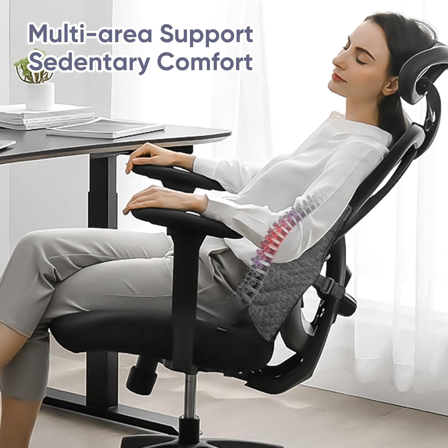 Almohada Lumbar FOUXTEL Extra Grande 50.8x35.6x14cm Gris