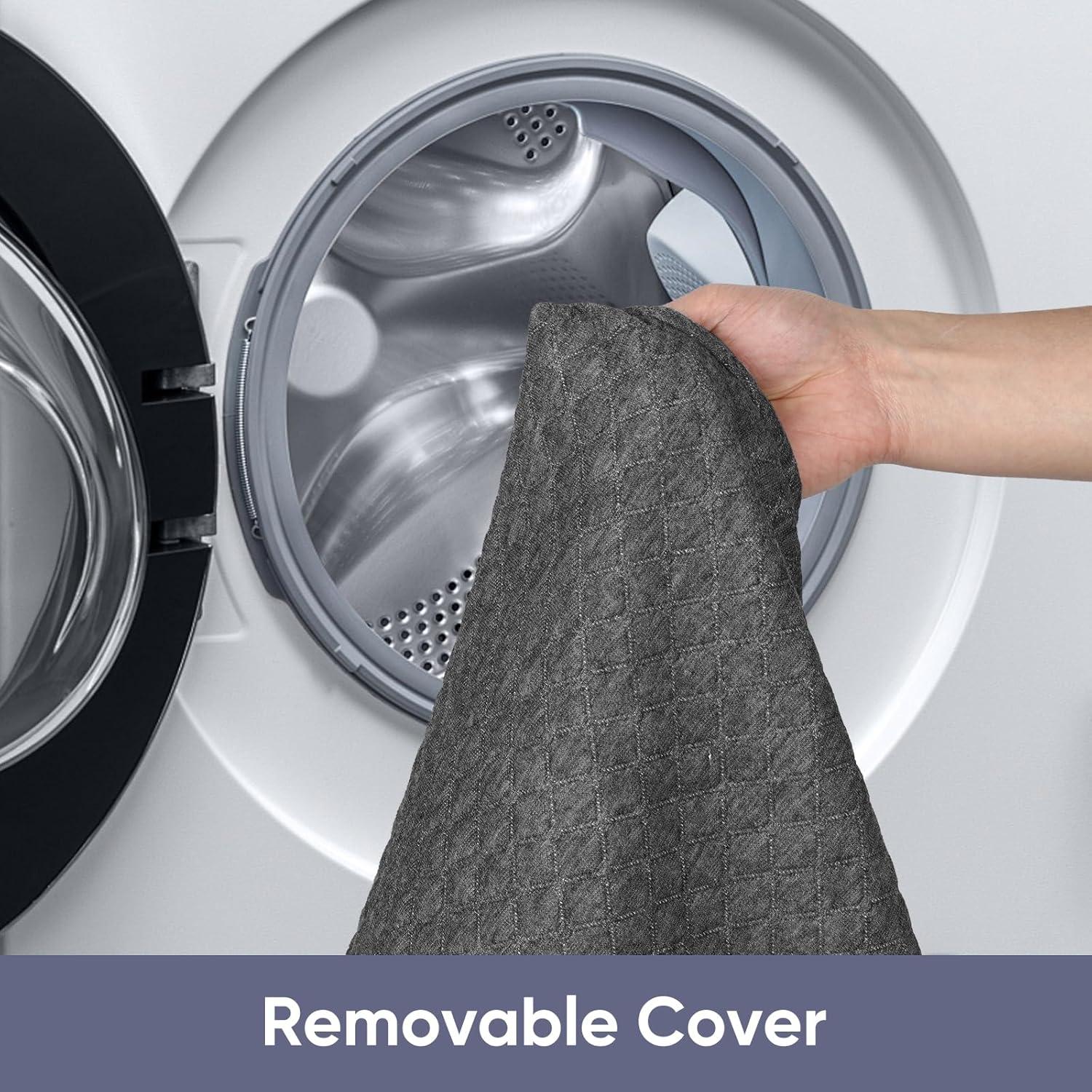 Almohada Lumbar FOUXTEL Extra Grande 50.8x35.6x14cm Gris