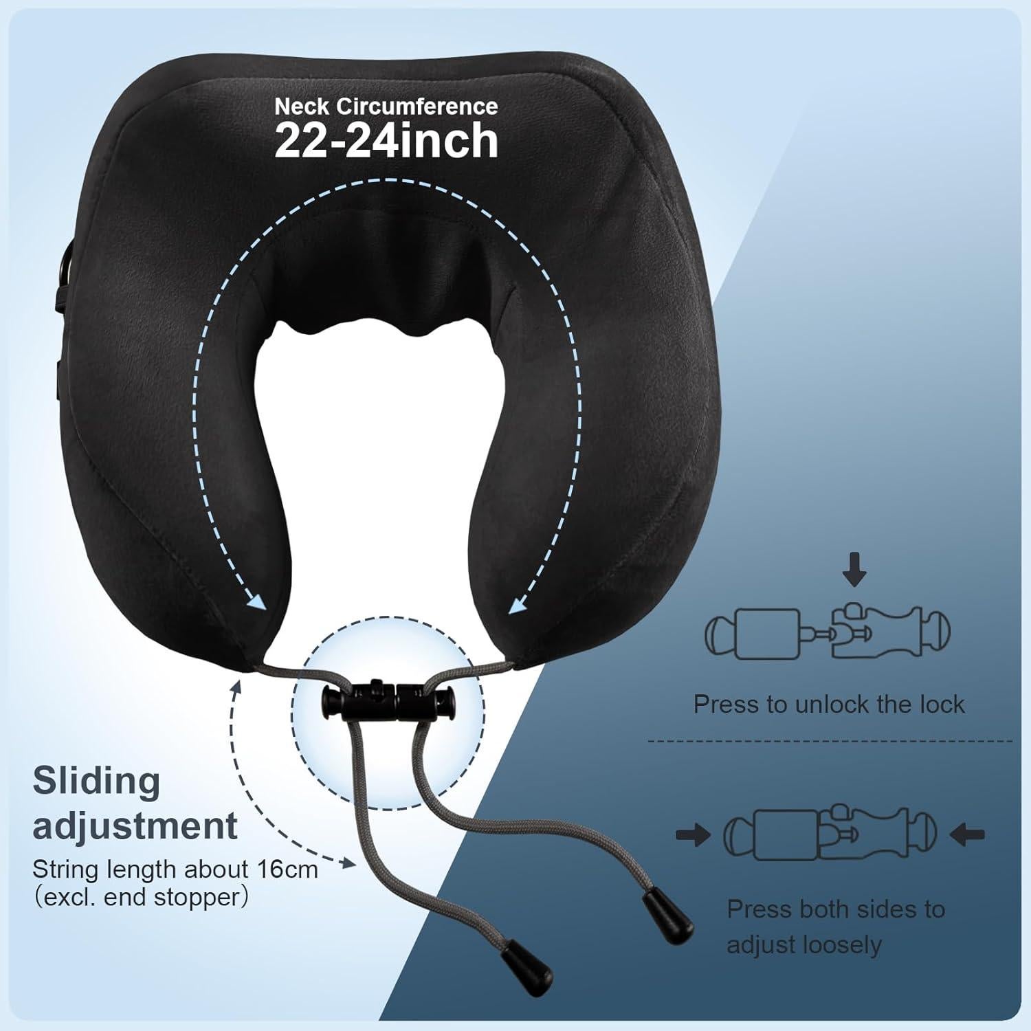 Masajeador de Cuello Eléctrico Yincook Shiatsu Calentado Negro