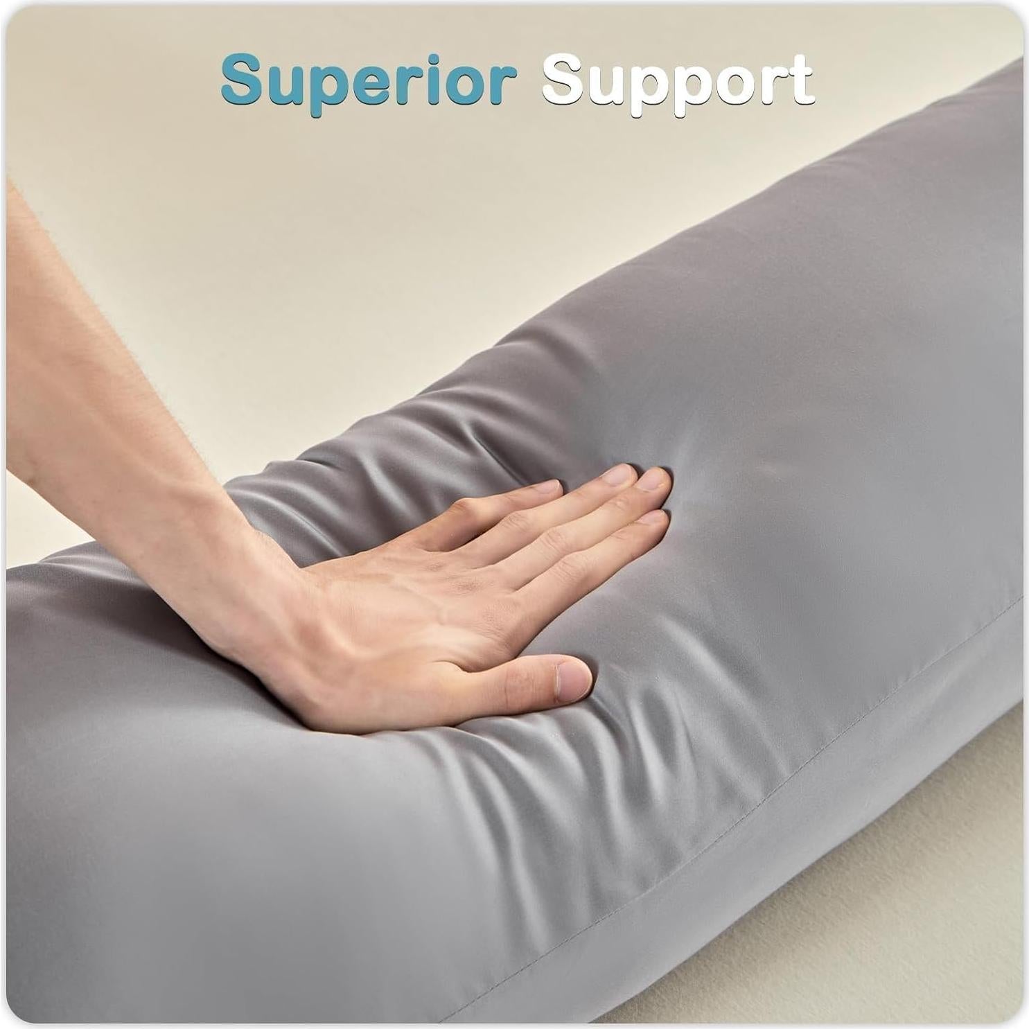 Almohada Corporal con Peso MIOTO 104 cm Tencel Gris