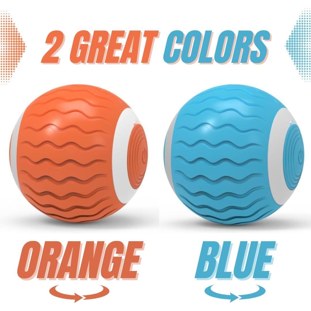 Bola Interactiva para Gatos Yige Naranja LED Recargable