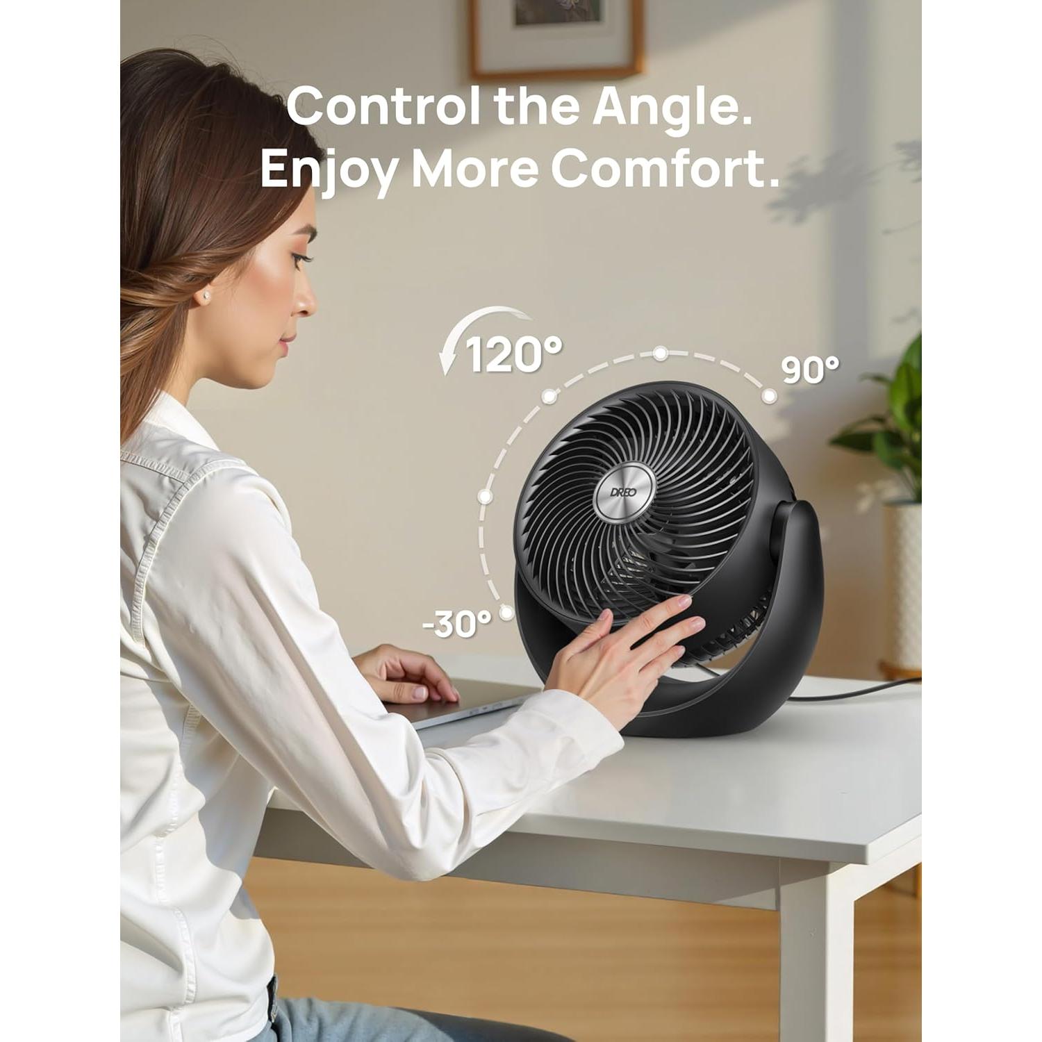 Ventilador de Piso Dreo DR-HAF007 28cm Silencioso 28dB 3 Velocidades