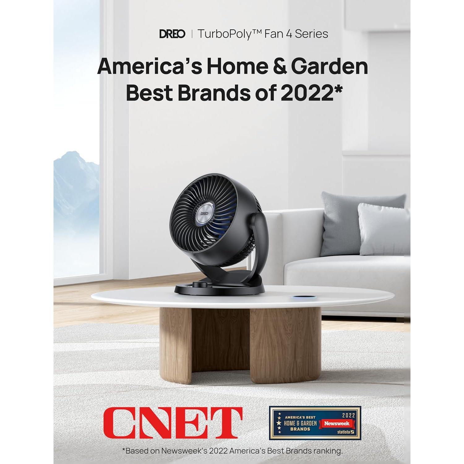 Ventilador de Mesa Dreo DR-HAF006 12" Silencioso 28dB 3 Velocidades