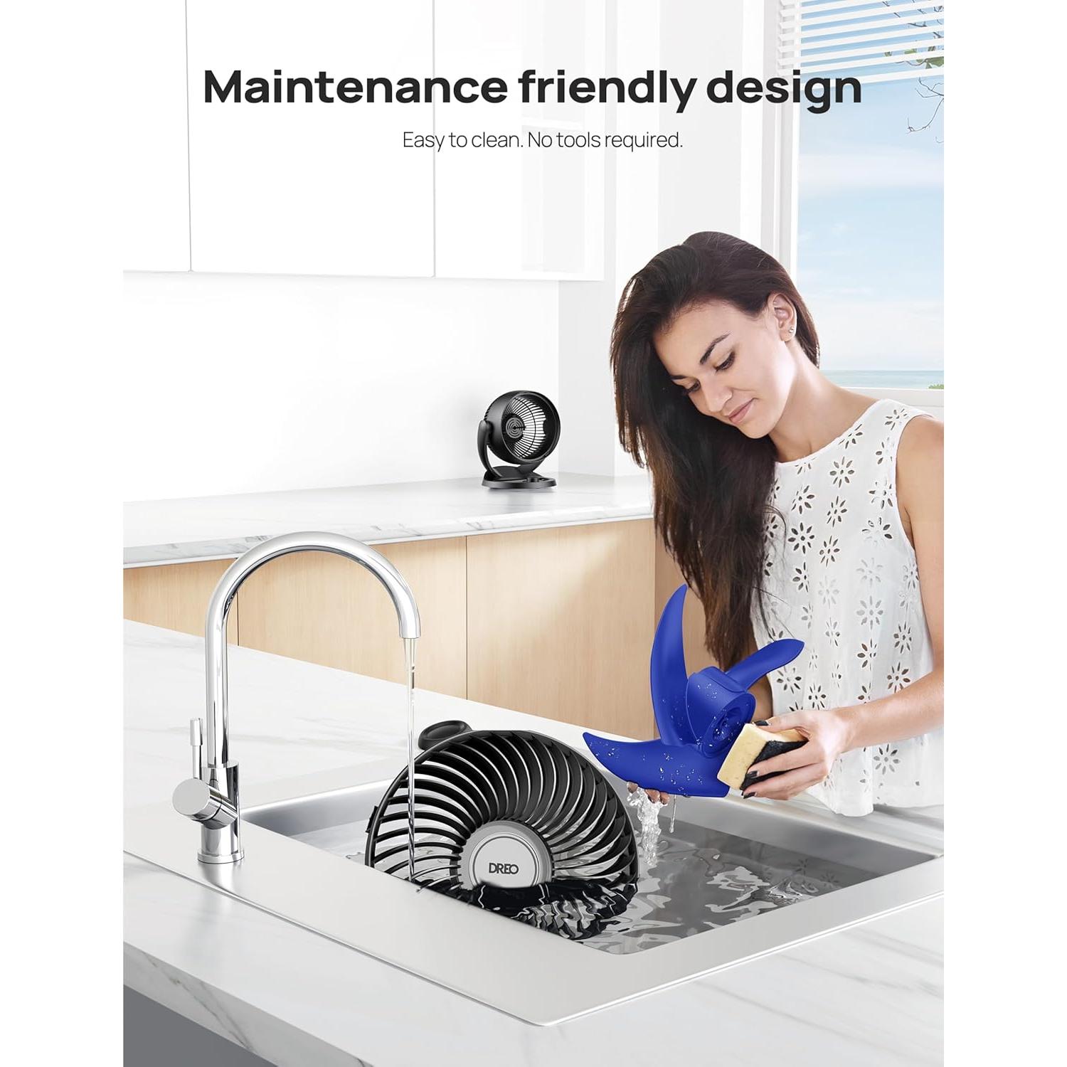 Ventilador de Mesa Dreo DR-HAF006 12" Silencioso 28dB 3 Velocidades