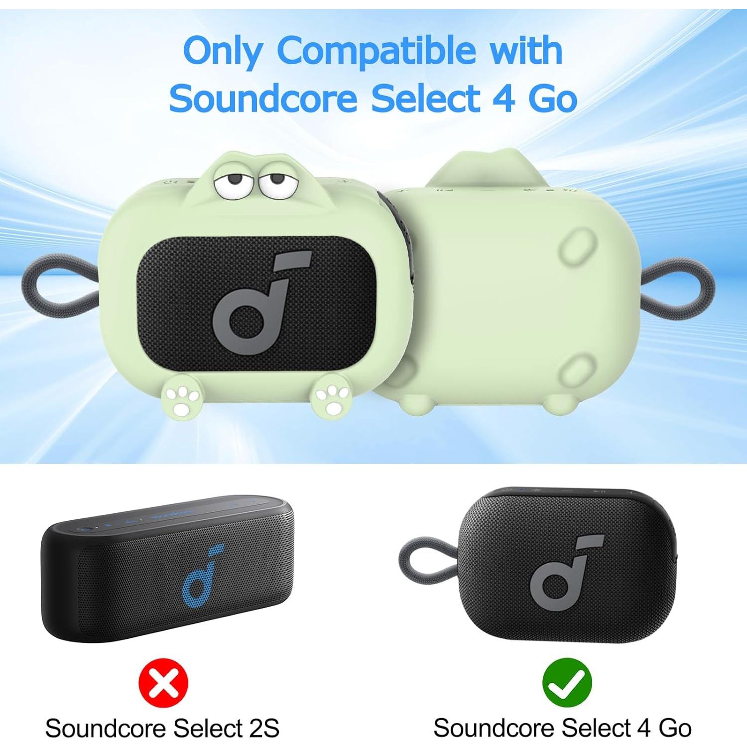 Funda de Silicona Verde para Altavoz Bluetooth Anker Soundcore Select 4 Go