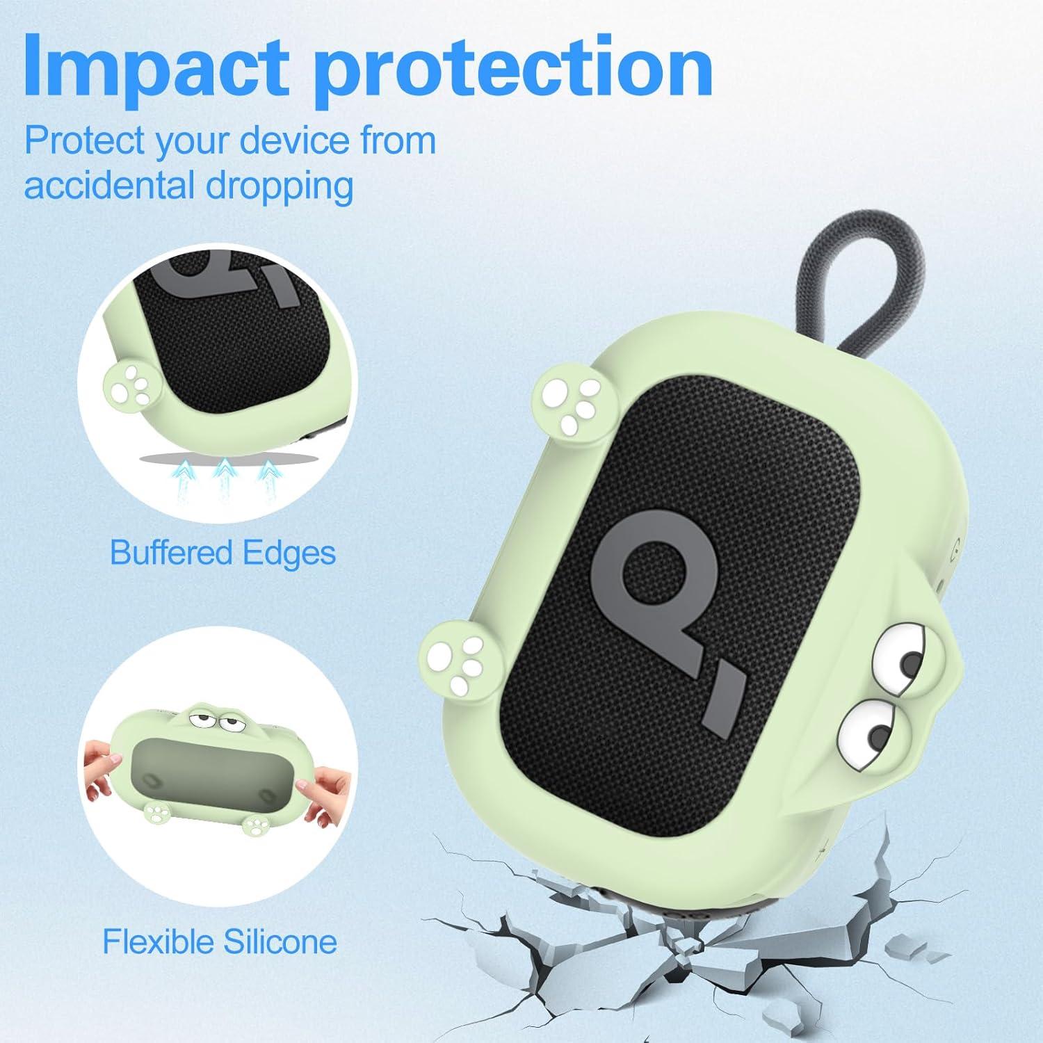 Funda de Silicona Verde para Altavoz Bluetooth Anker Soundcore Select 4 Go