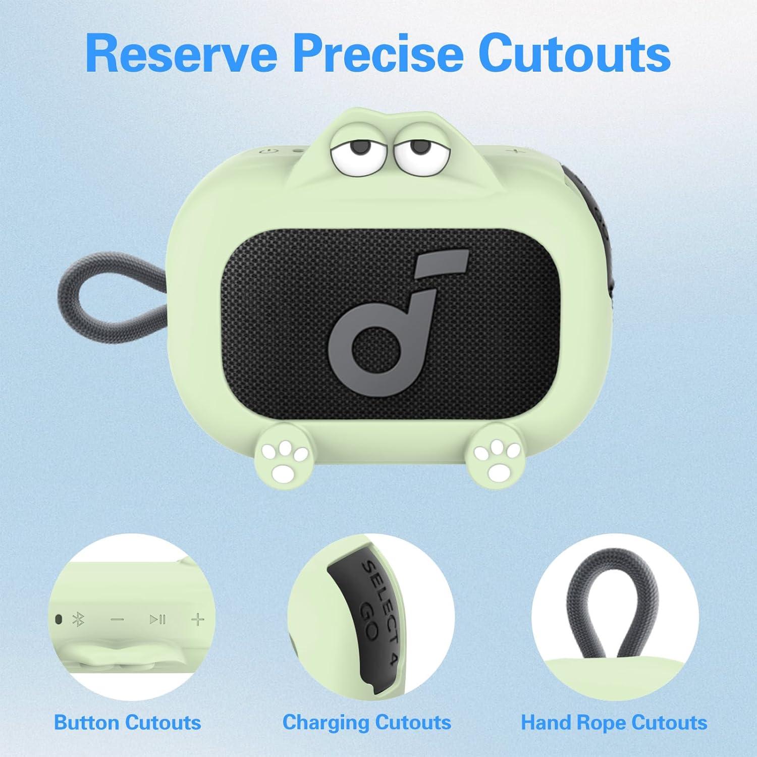 Funda de Silicona Verde para Altavoz Bluetooth Anker Soundcore Select 4 Go