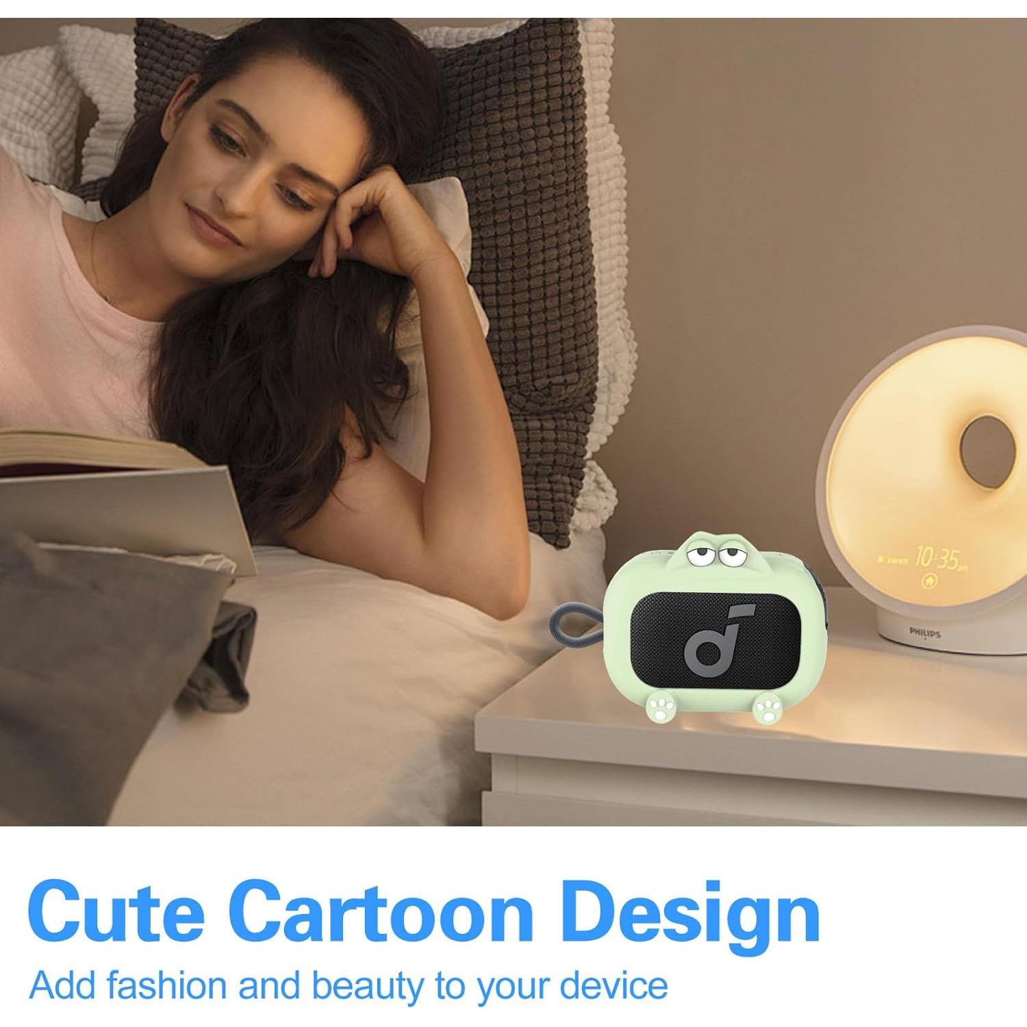 Funda de Silicona Verde para Altavoz Bluetooth Anker Soundcore Select 4 Go