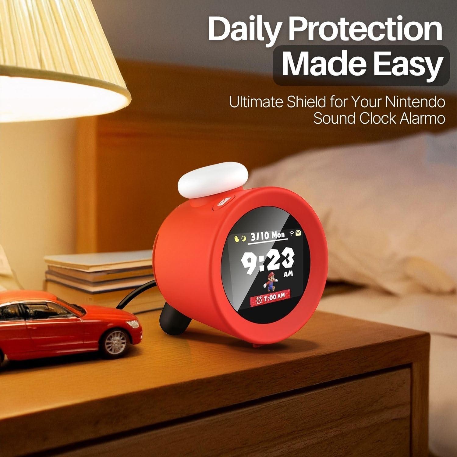 Protector de Pantalla TNP para Reloj Despertador Nintendo Alarmo - Vidrio Templado HD 9H, Paquete de 2