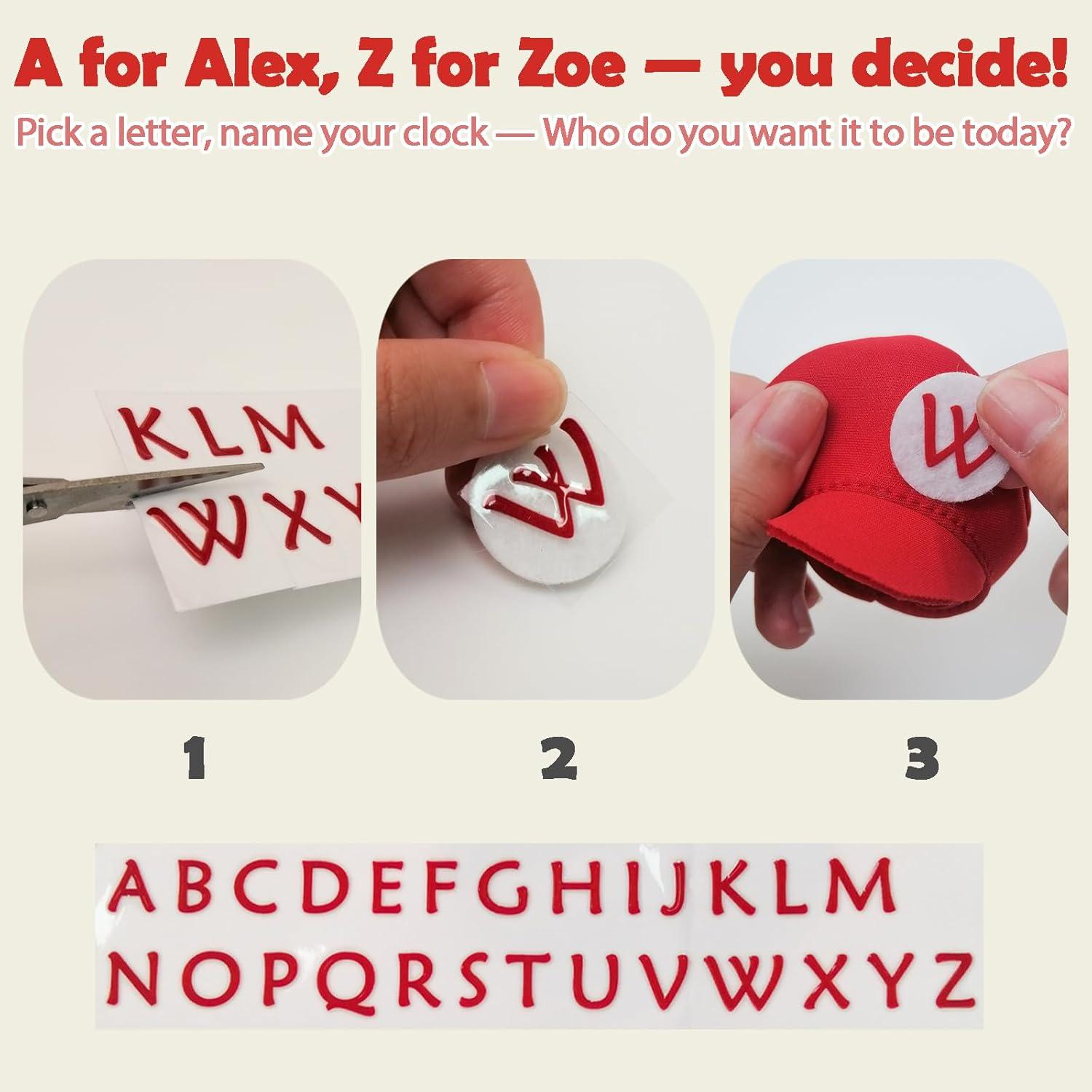 Soporte de Madera para Nintendo Alarmo con Funda Roja