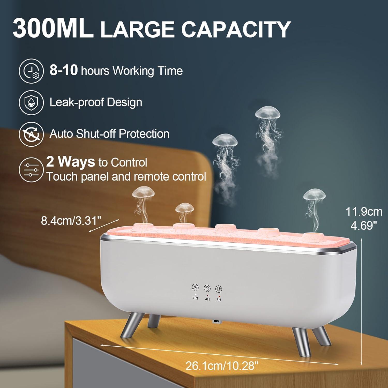 Difusor de Aceite Esencial LIARTY 300ml Medusa Volcánica