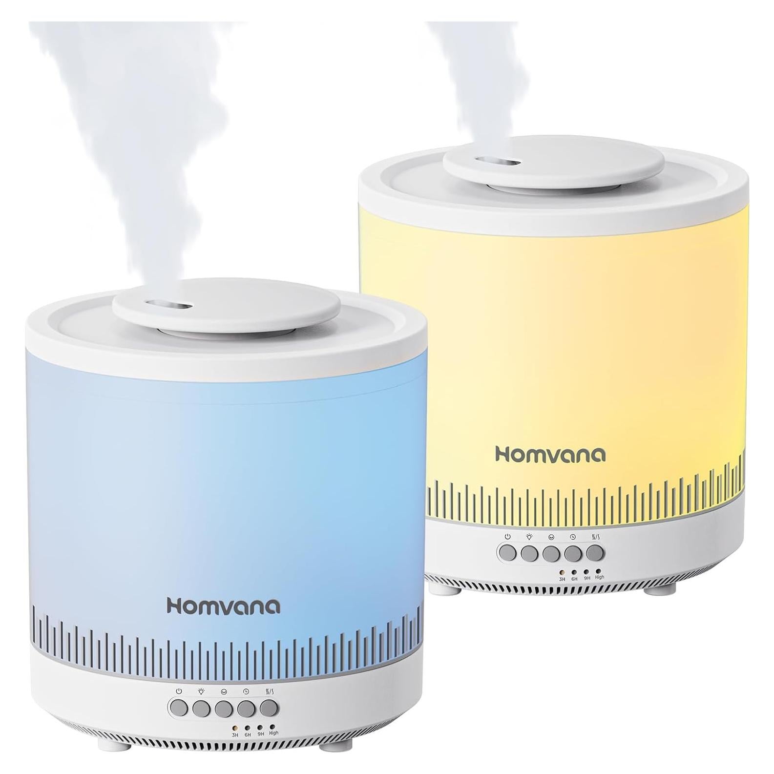 Humidificadores Homvana 1.8L - 2 Paquetes para Dormitorio