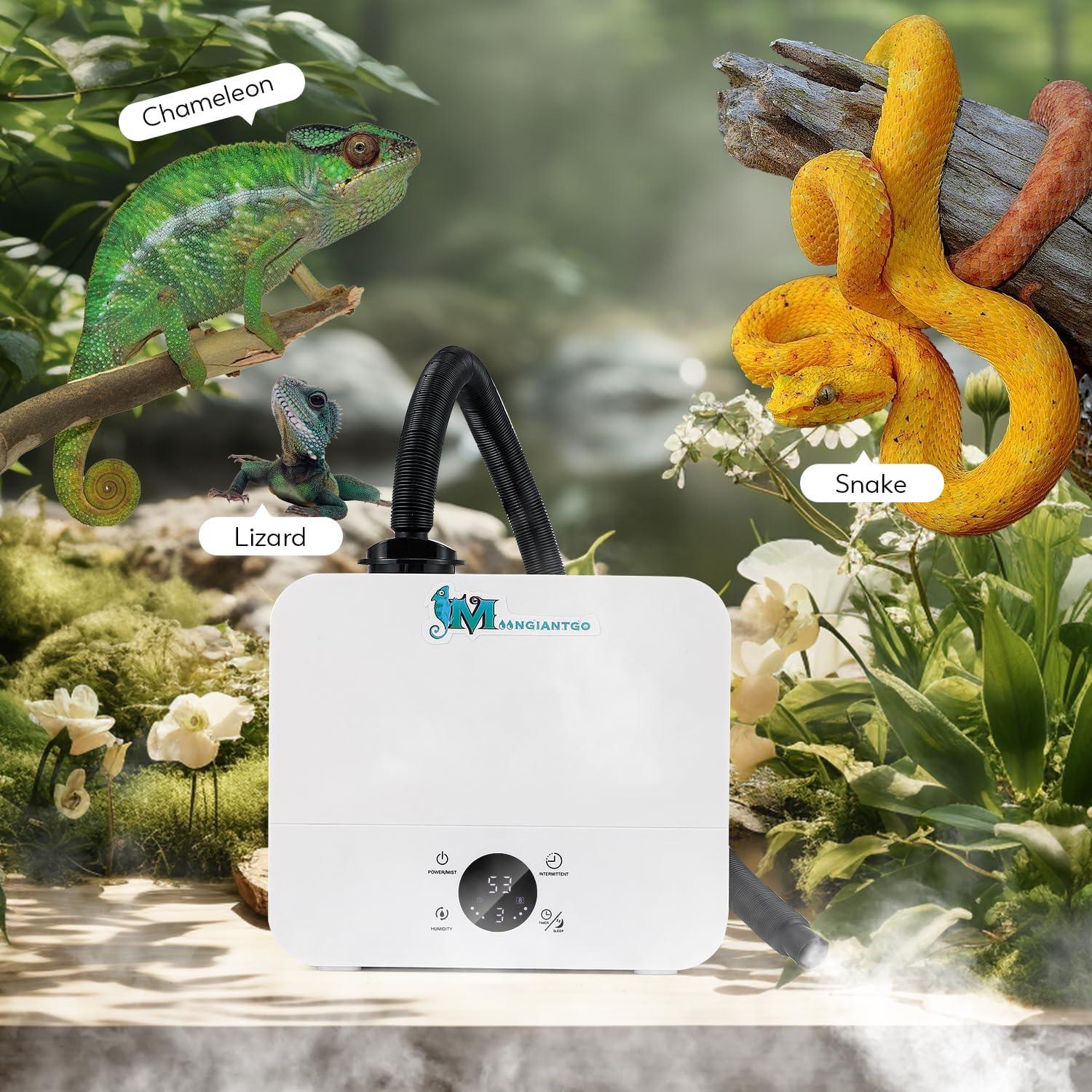 Humidificador de Reptiles Moongiantgo 2.5L con Niebla Ajustable