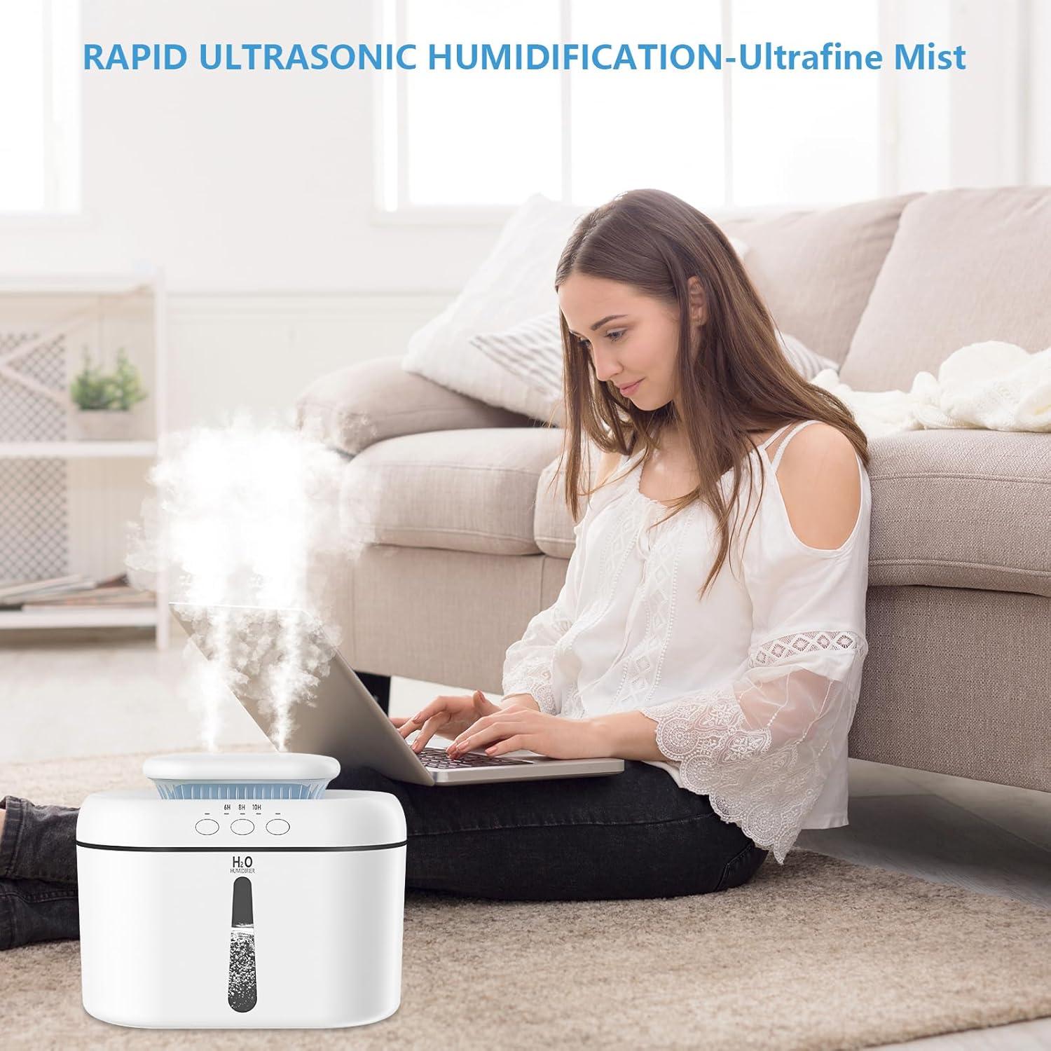 Humidificador Ultrasónico SZO 2.5L Silencioso para Dormitorio