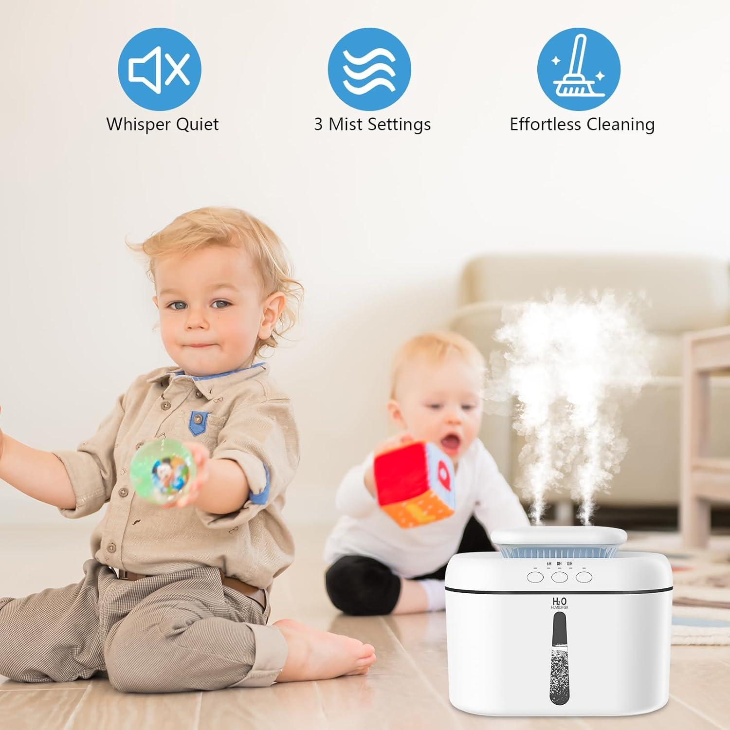 Humidificador Ultrasónico SZO 2.5L Silencioso para Dormitorio