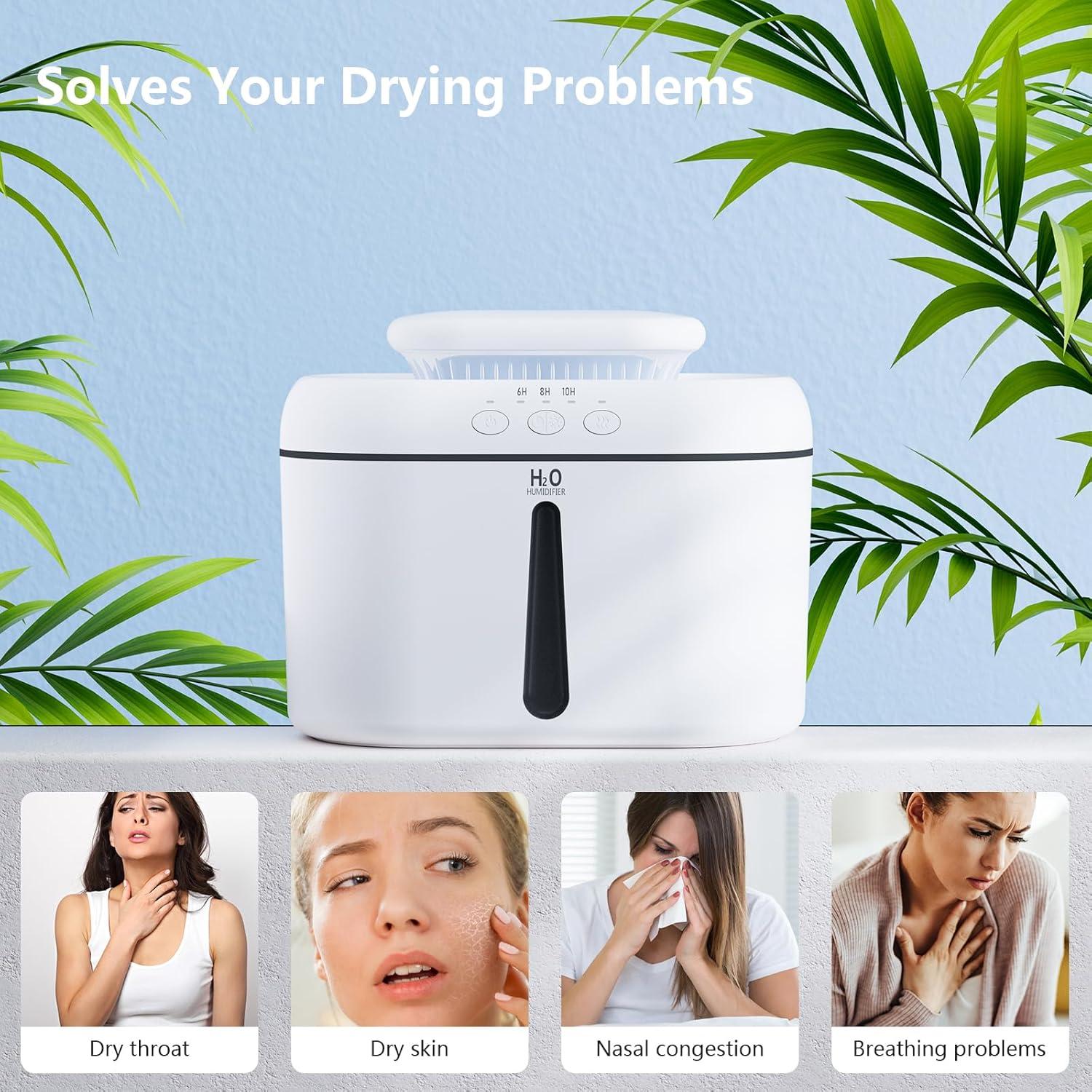 Humidificador Ultrasónico SZO 2.5L Silencioso para Dormitorio