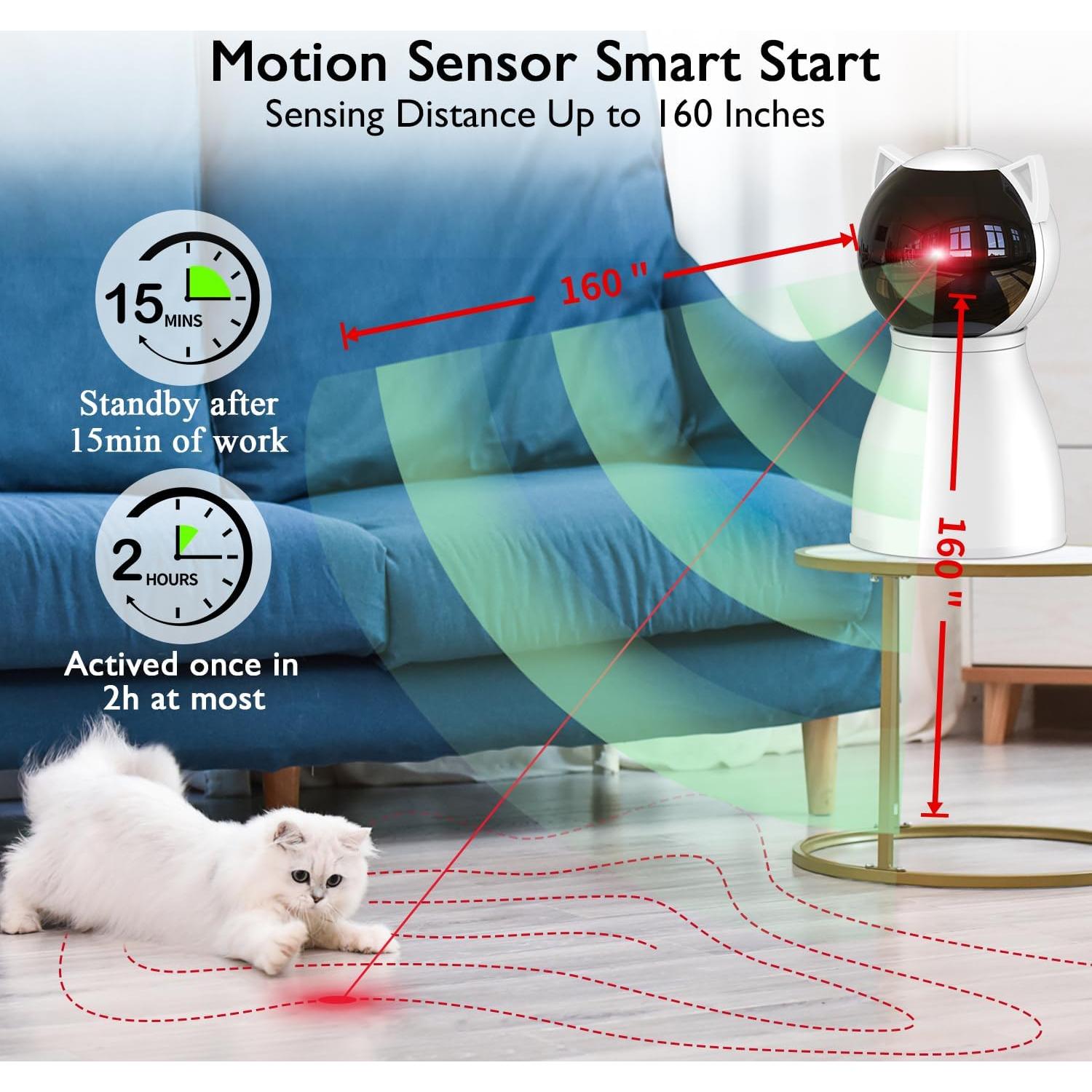 Juguete Interactivo para Gatos Valonii M05 con Láser Automático