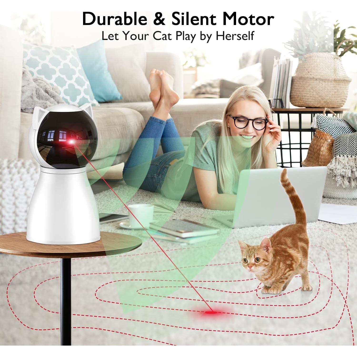 Juguete Interactivo para Gatos Valonii M05 con Láser Automático