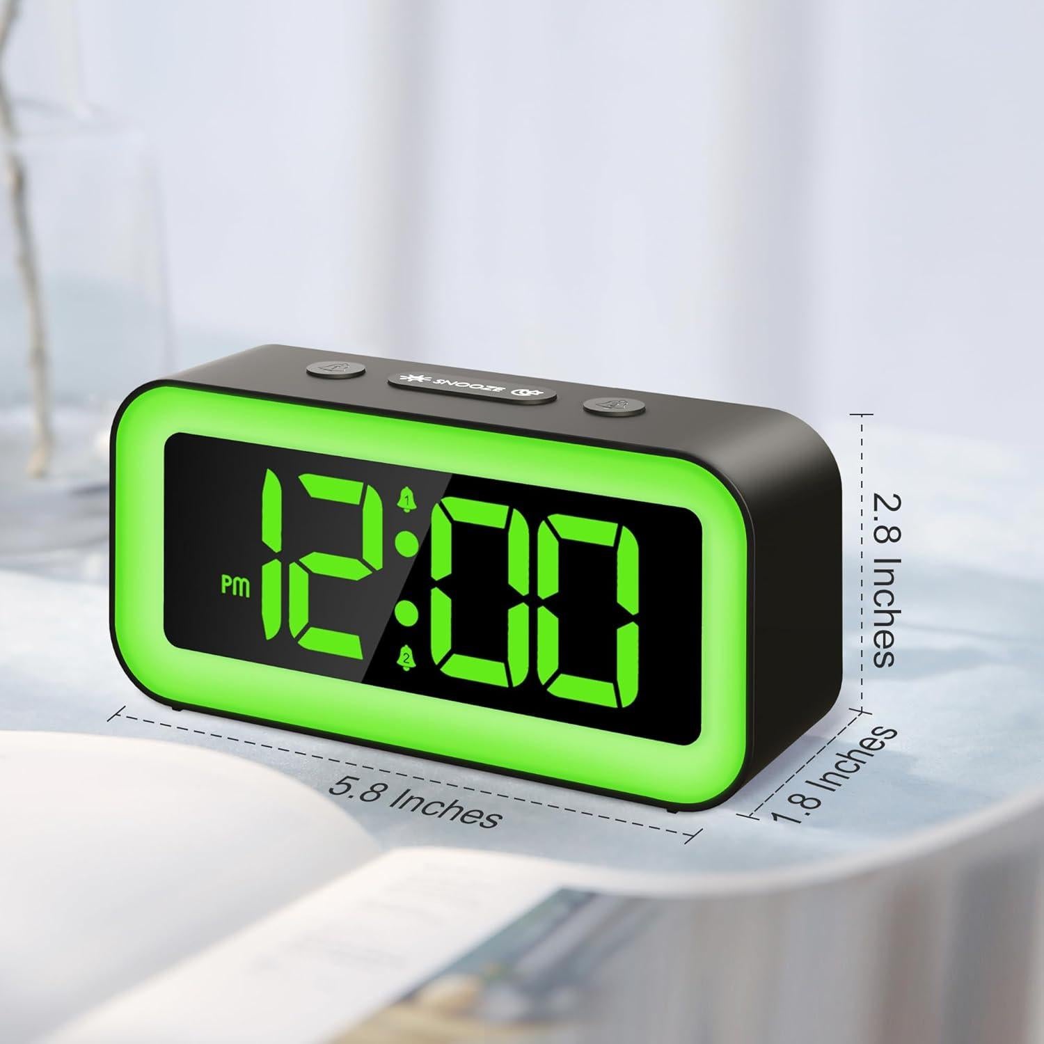 Reloj Despertador Digital JALL GA-2 LED con Alarma Dual y Carga USB