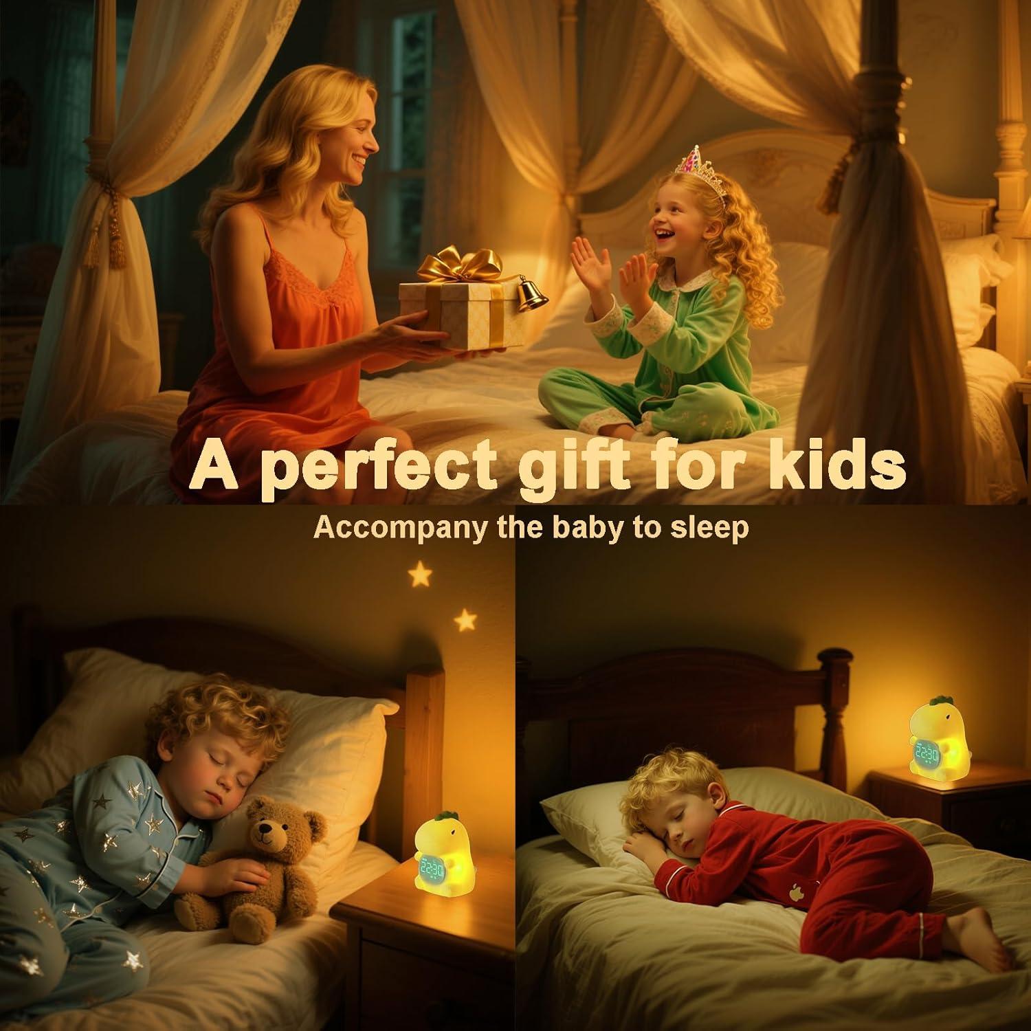 Reloj Despertador Dinosaurio Ollycasa con Luz Nocturna