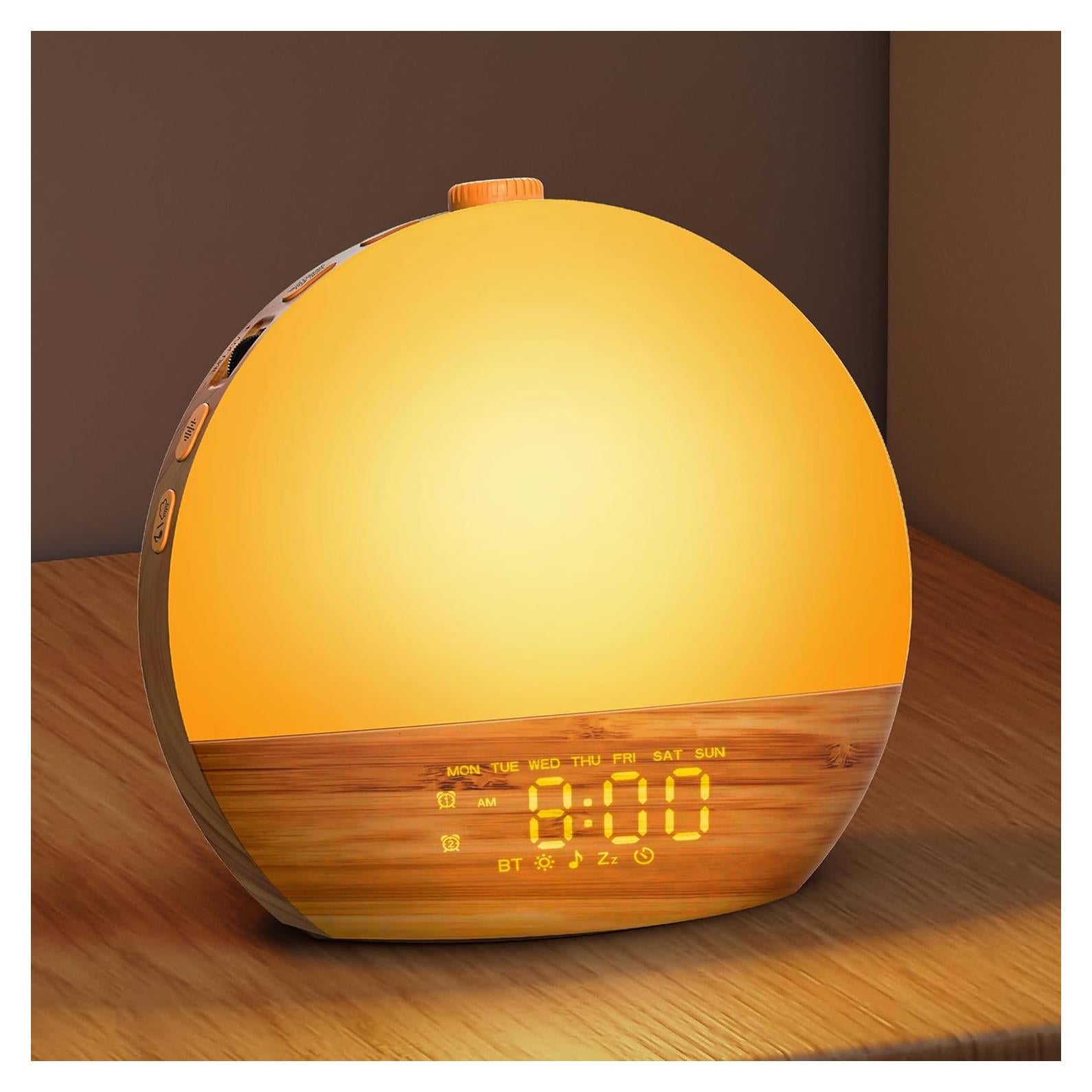 Reloj Despertador Geuuap YF-01 con Luz de Amanecer y Sonidos