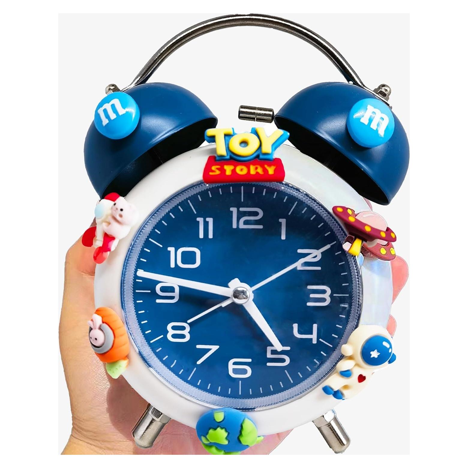 Reloj Despertador Analógico HYLING Azul para Niños 10 cm