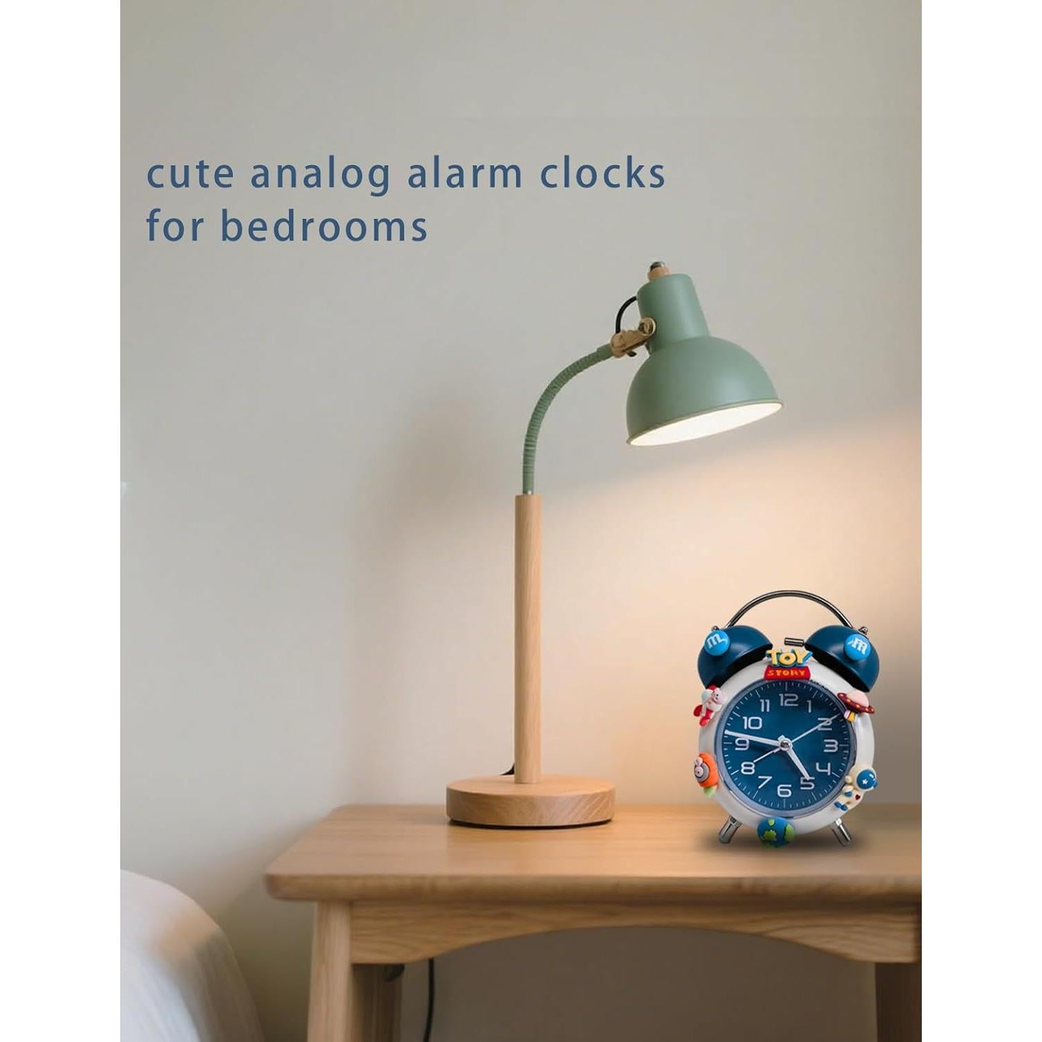 Reloj Despertador Analógico HYLING Azul para Niños 10 cm