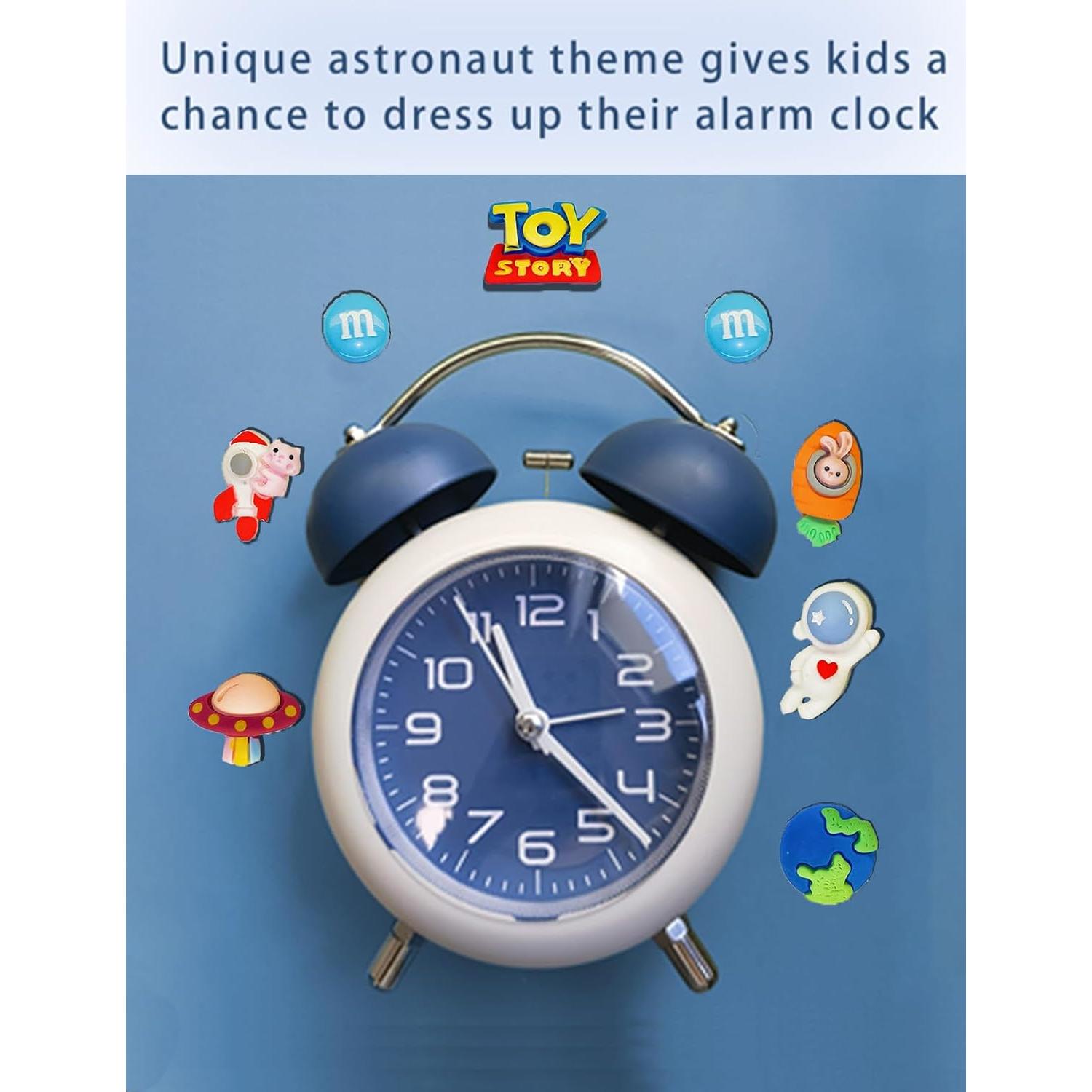 Reloj Despertador Analógico HYLING Azul para Niños 10 cm