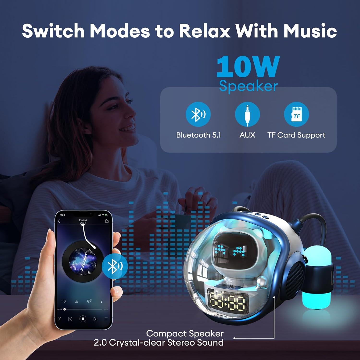 Reloj Despertador Digital Gugubrond para Niños con Bluetooth