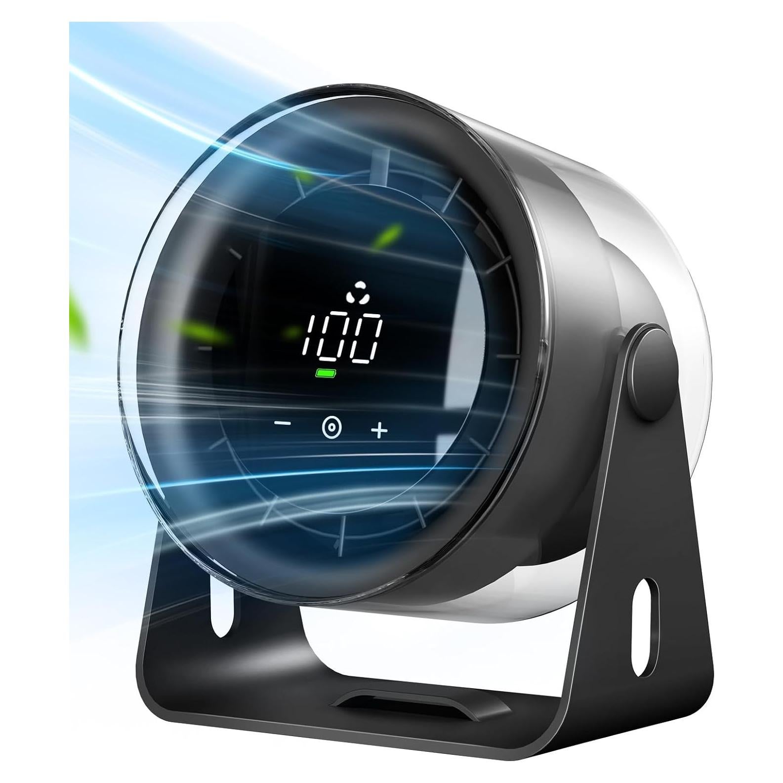 Ventilador de Escritorio EasyAcc F31, Batería 6000mAh, Silencioso