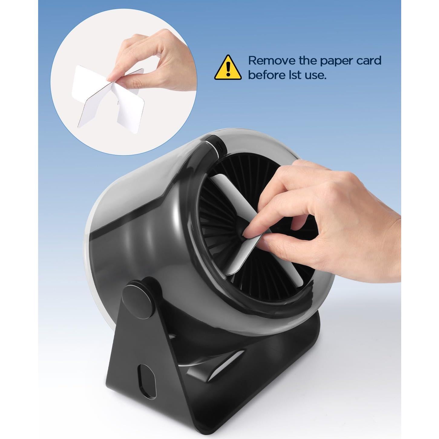 Ventilador de Escritorio EasyAcc F31, Batería 6000mAh, Silencioso