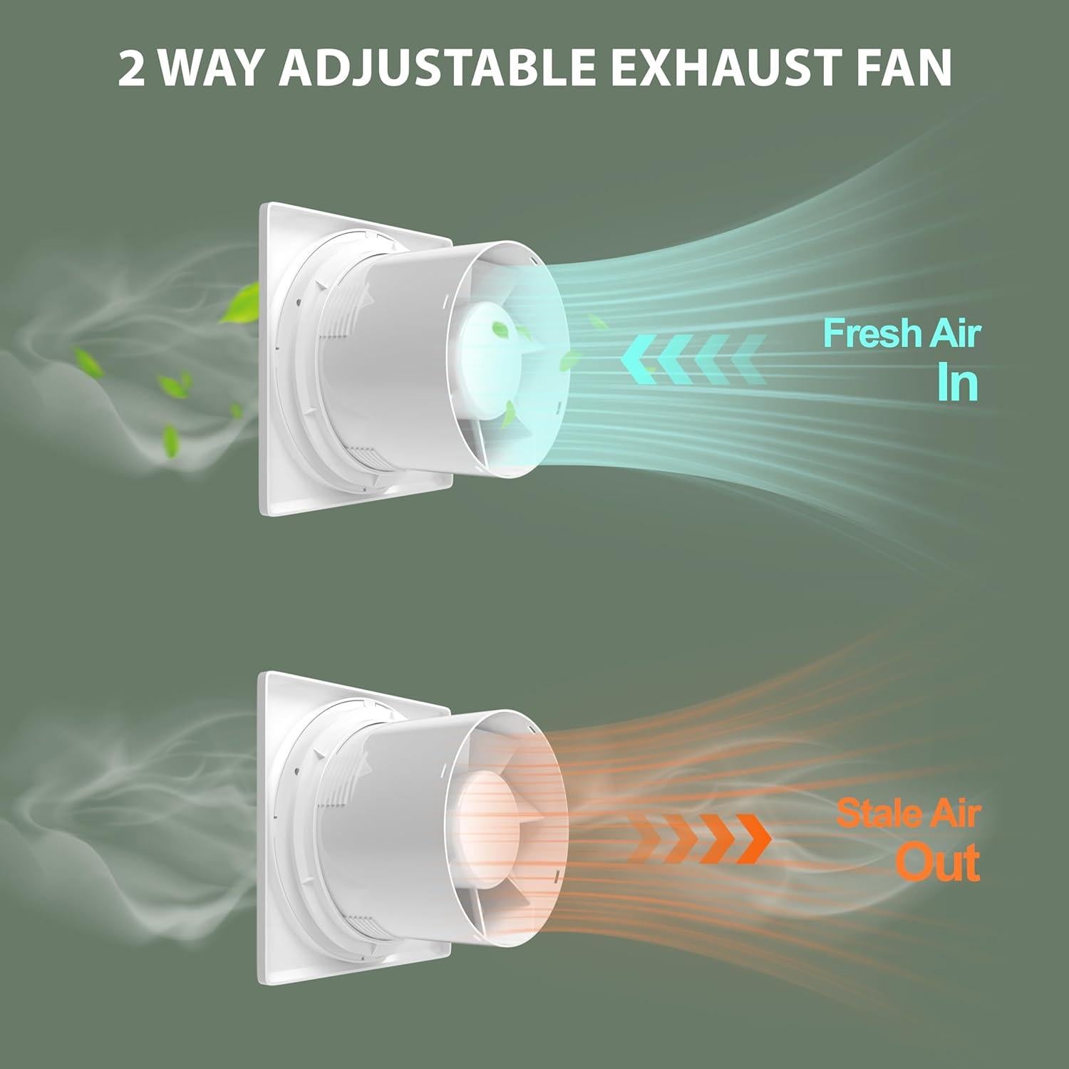 Ventilador de Baño KCVENTSAIR 10W Reversible Control Remoto